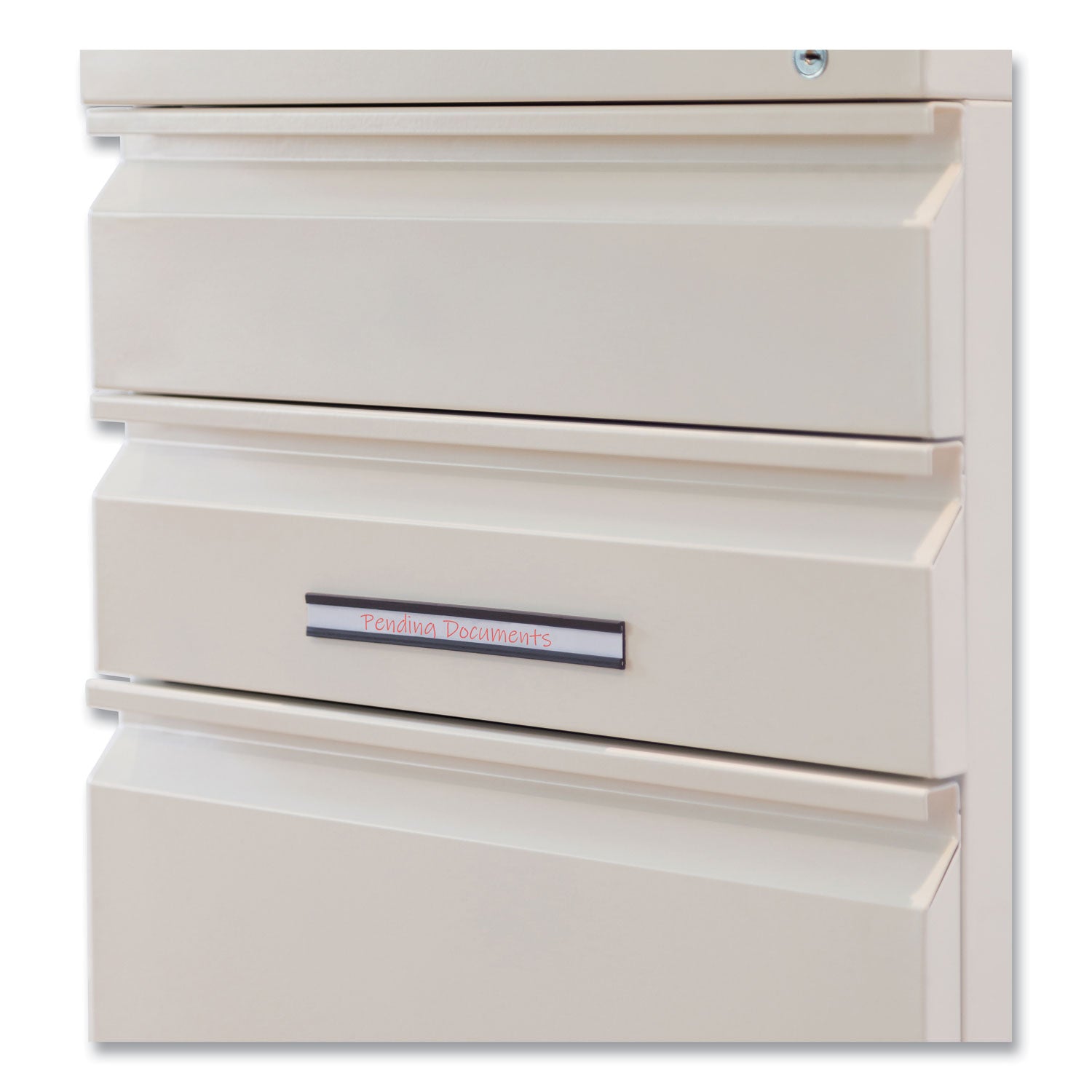 U Brands Magnetic Card Holders, 6 X 0.5, Black, 10/pack