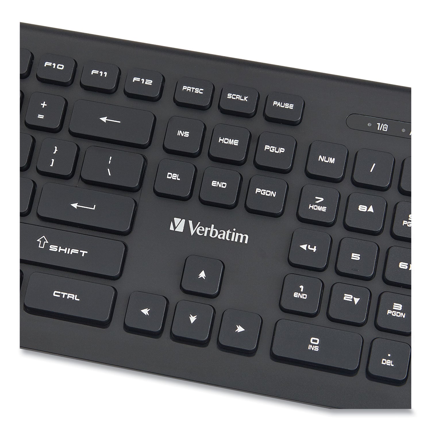 Verbatim® Wireless Slim Keyboard, 103 Keys, Black