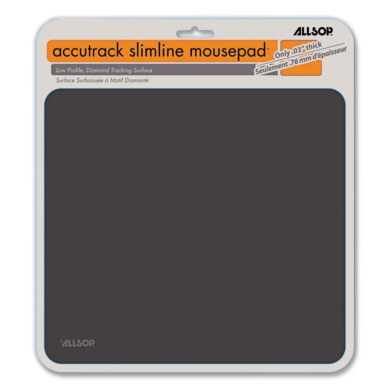 Accutrack Slimline Mouse Pad, X-Large, 11.5 x 12.5, Graphite Allsop® Flipcost