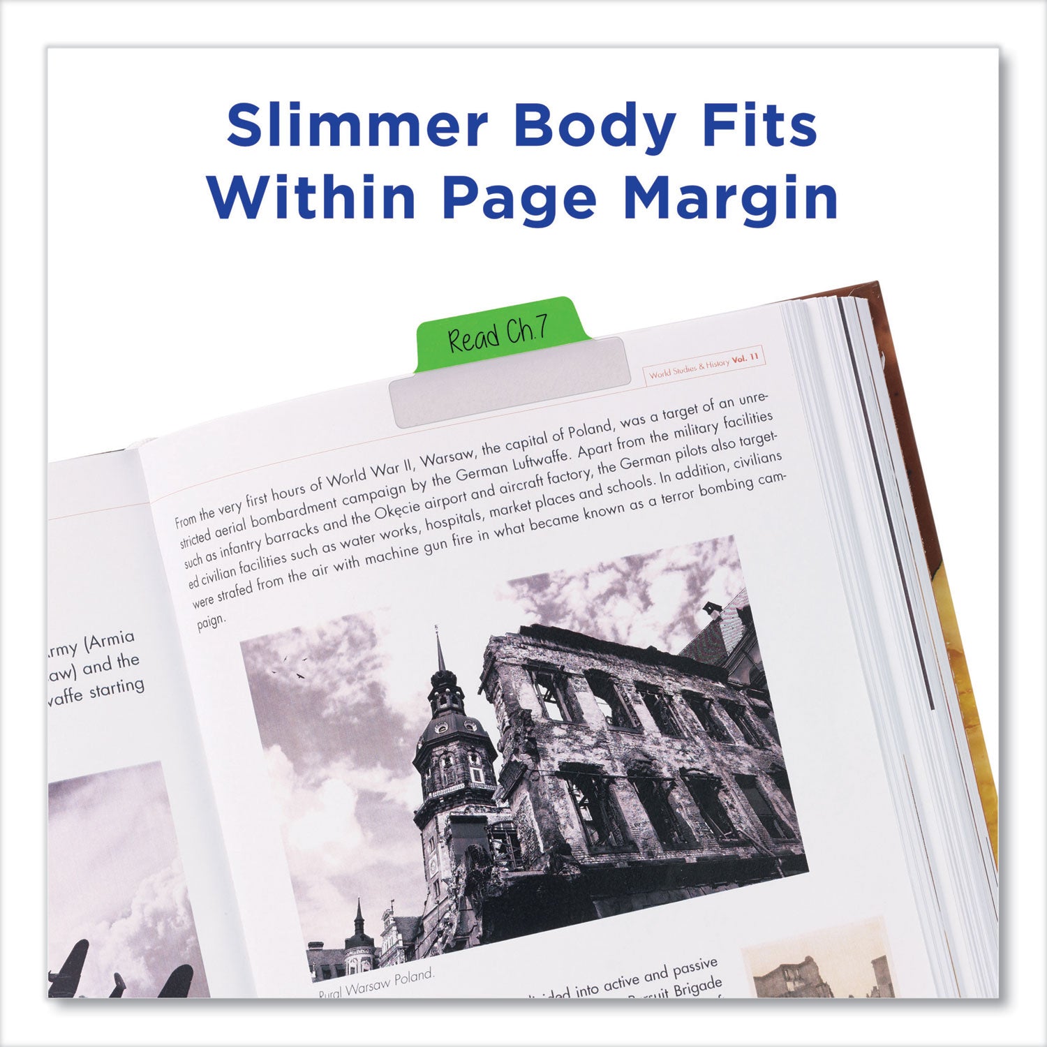 Avery® Ultra Tabs Repositionable Tabs, Margin Tabs: 2.5" x 1", 1/5-Cut, Assorted Colors, 48/Pack