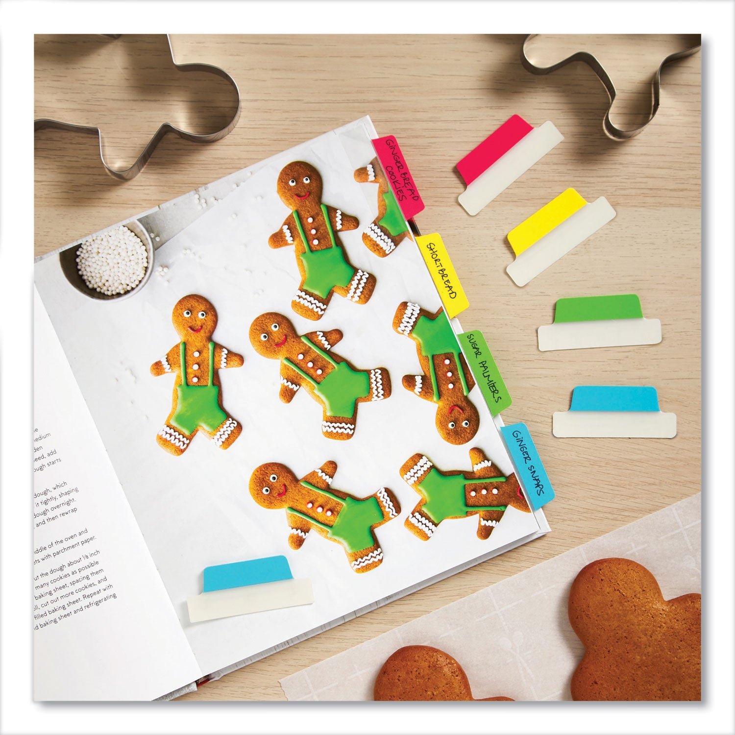 Avery® Ultra Tabs Repositionable Tabs, Margin Tabs: 2.5" x 1", 1/5-Cut, Assorted Colors, 48/Pack