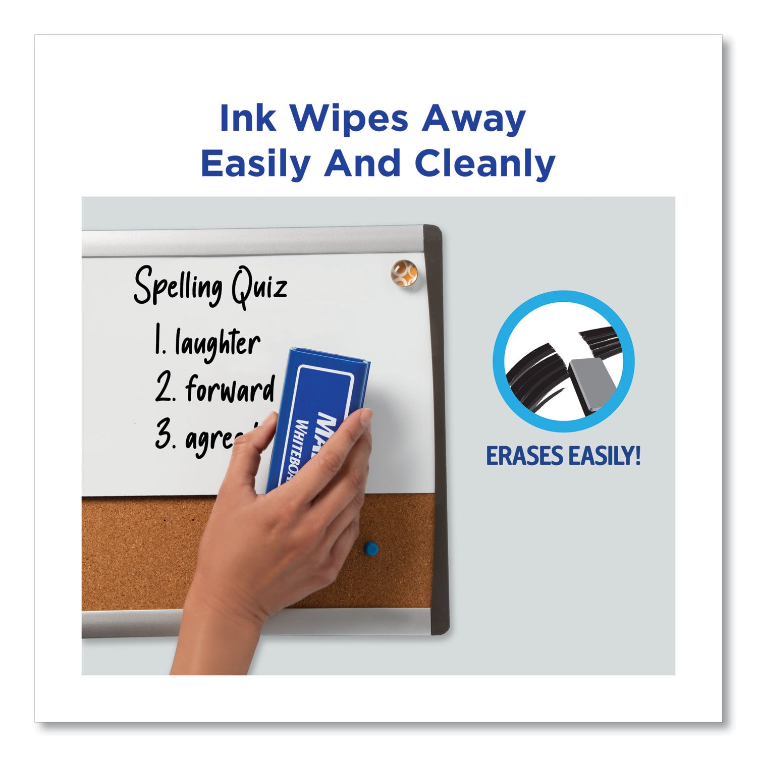 Avery® Marks A Lot Desk-Style Dry Erase Marker Value Pack, Broad Chisel Tip, Black, 36/pack (98207)