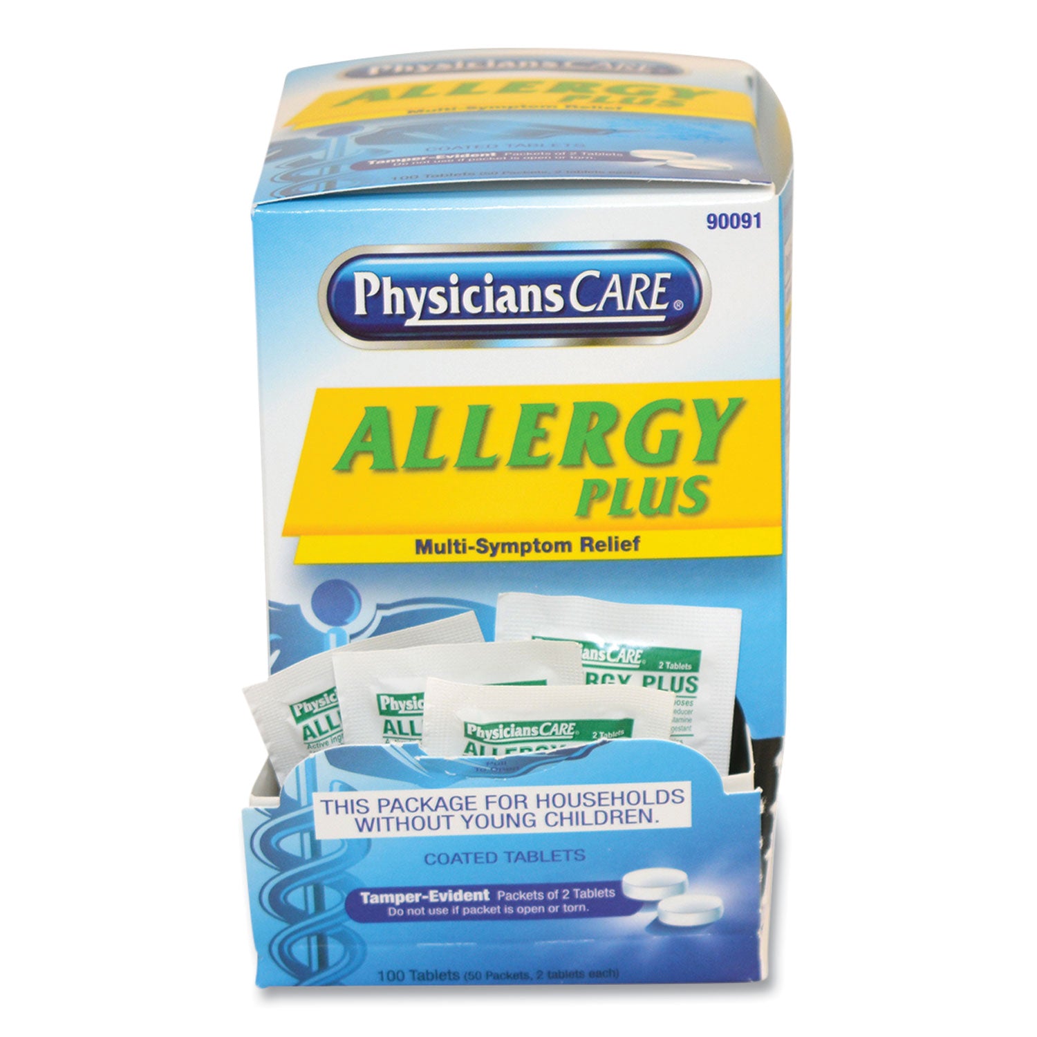PhysiciansCare® Allergy Antihistamine Medication, Two-Pack, 50 Packs/box