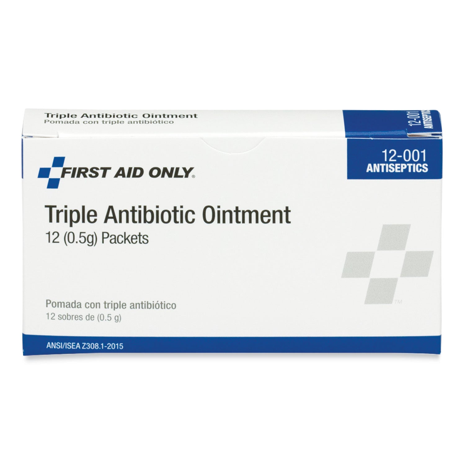 PhysiciansCare® by First Aid Only® First Aid Kit Refill Triple Antibiotic Ointment, Packet, 12/box