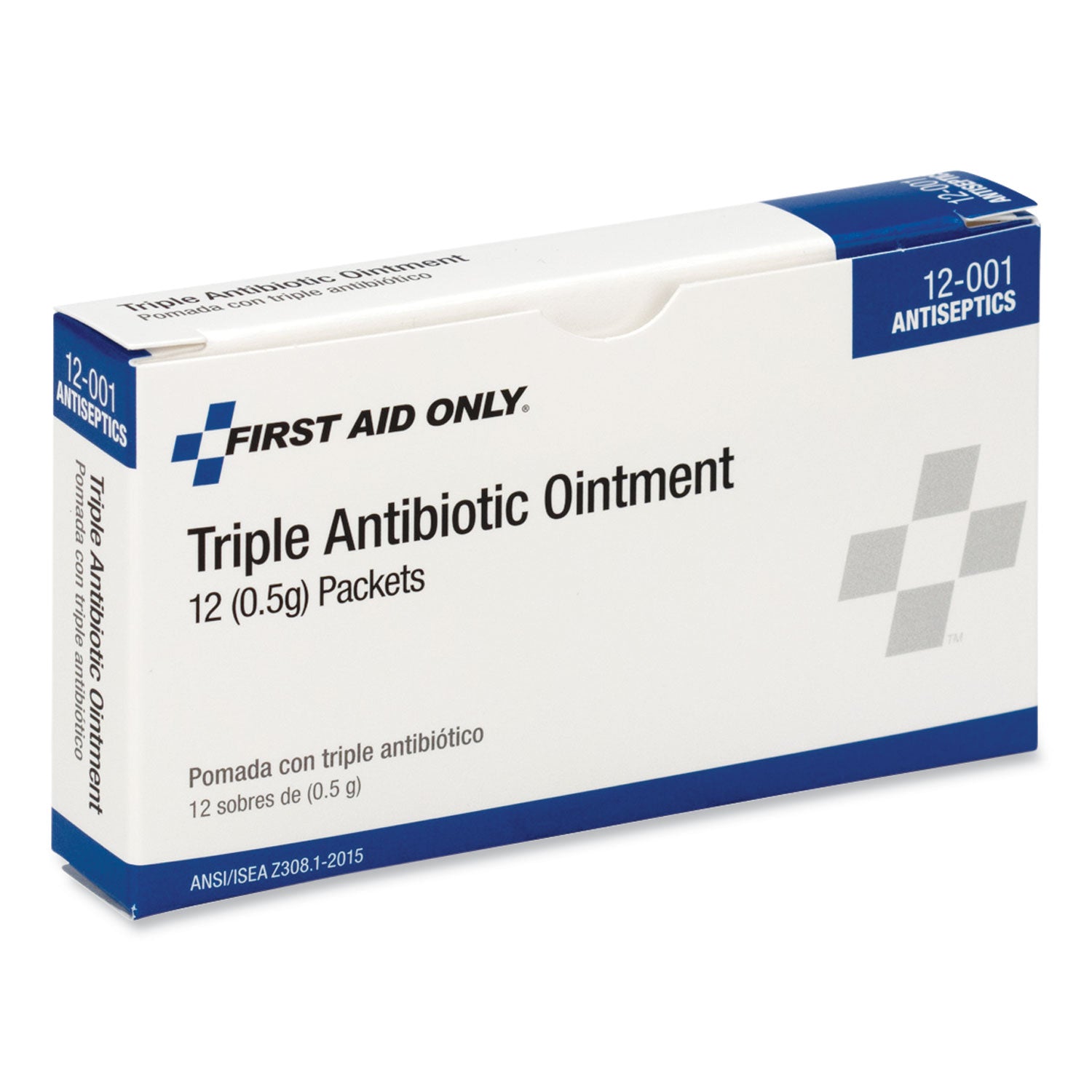 PhysiciansCare® by First Aid Only® First Aid Kit Refill Triple Antibiotic Ointment, Packet, 12/box