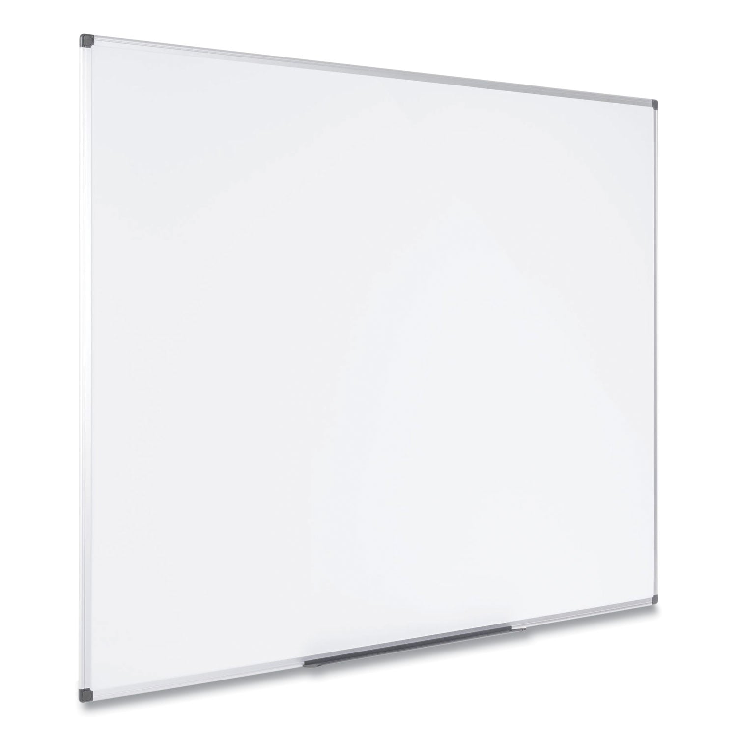 MasterVision® Value Lacquered Steel Magnetic Dry Erase Board, 18" x 24", White Surface, Satin Aluminum Frame