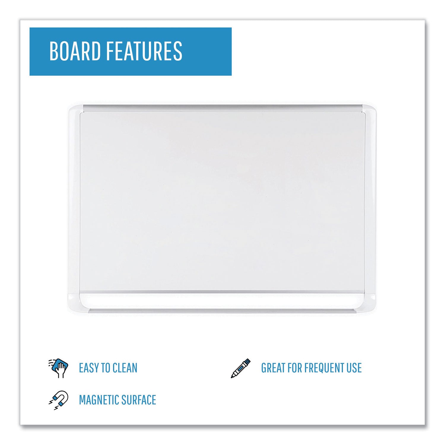 MasterVision® Gold Ultra Magnetic Dry Erase Boards, 36" x 24", White Surface, White/Natural Aluminum Frame