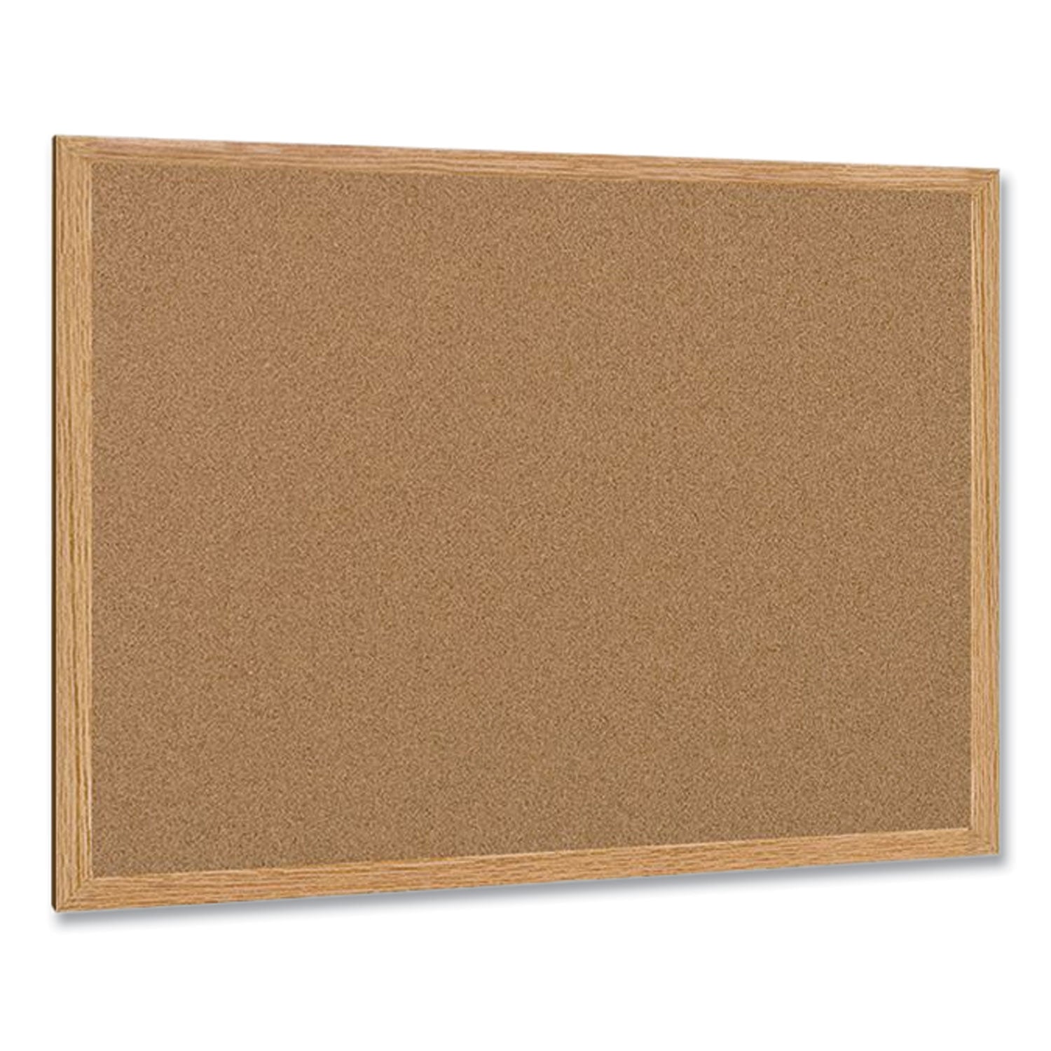 MasterVision® Earth Cork Board, 36" x 24", Tan Surface, Oak Finished Wood Frame
