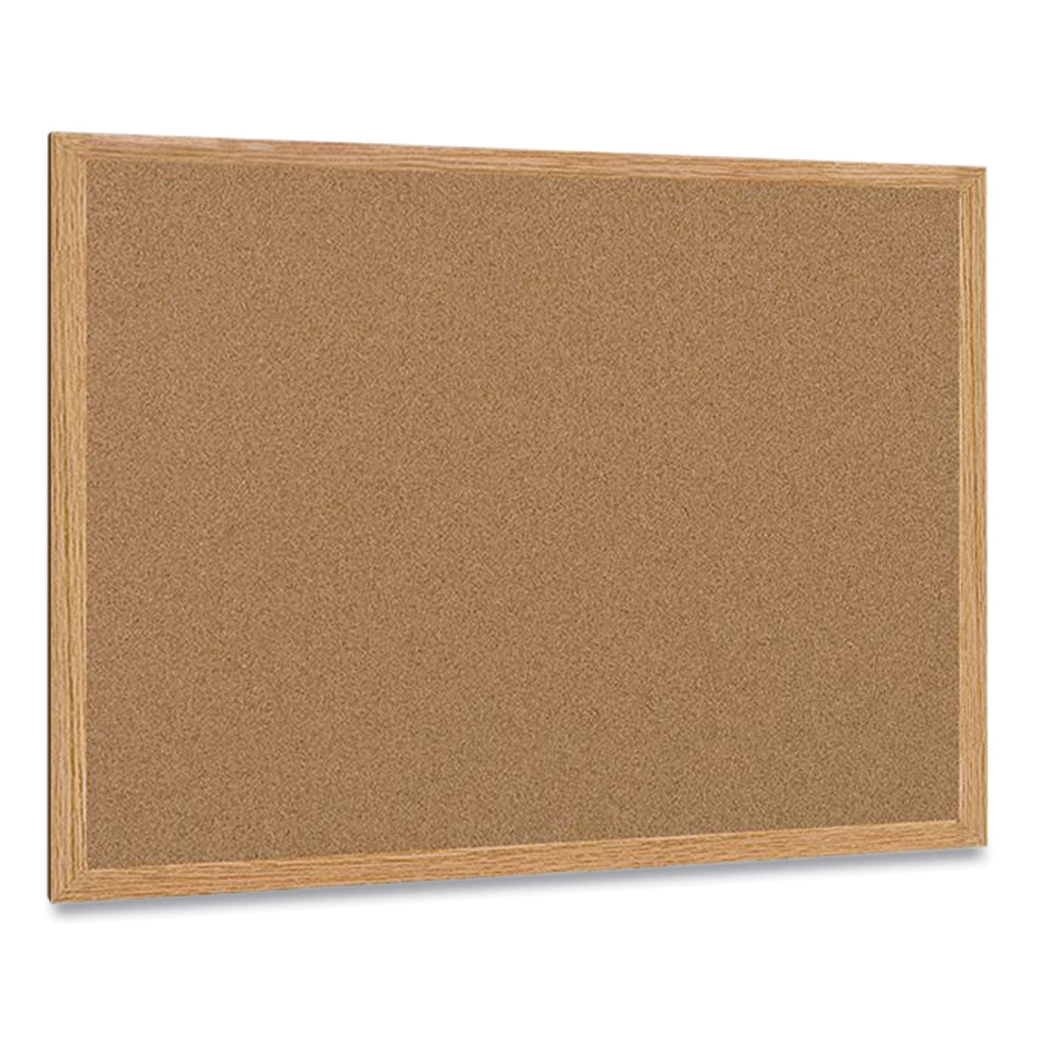 MasterVision® Earth Cork Board, 48" x 36", Tan Surface, Oak Finished Wood Frame