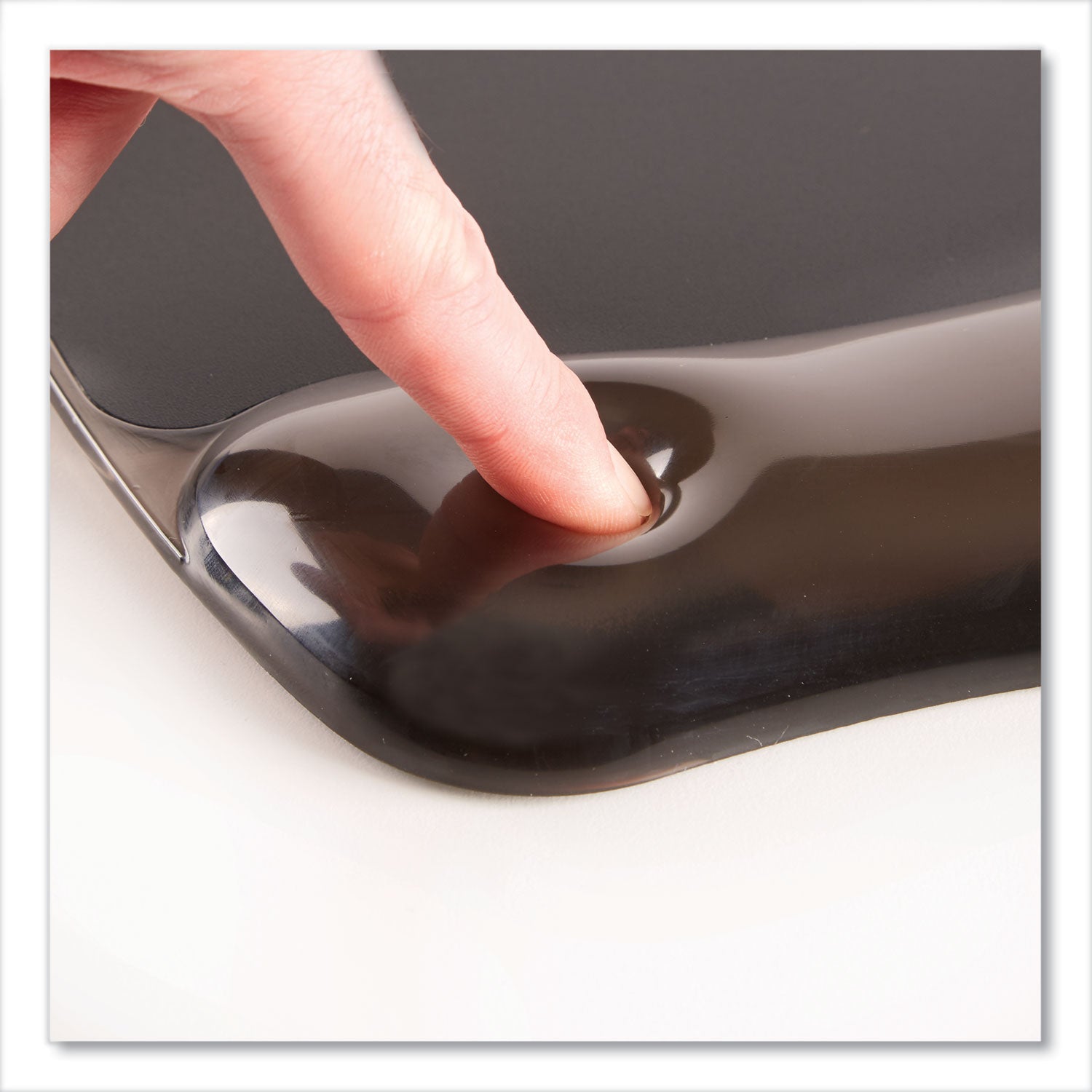 Fellowes® Gel Crystals Keyboard Wrist Rest, 18.5 x 2.25, Black