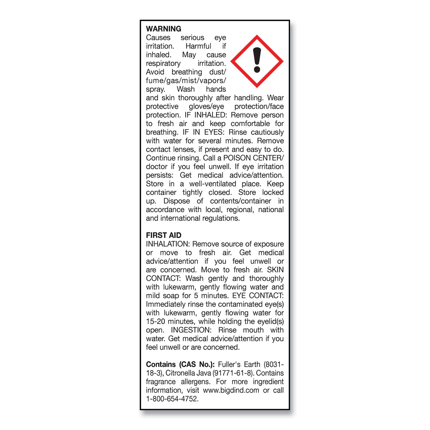 Big D Industries Dumpster D Plus C, Neutral, 25 Lb Bucket