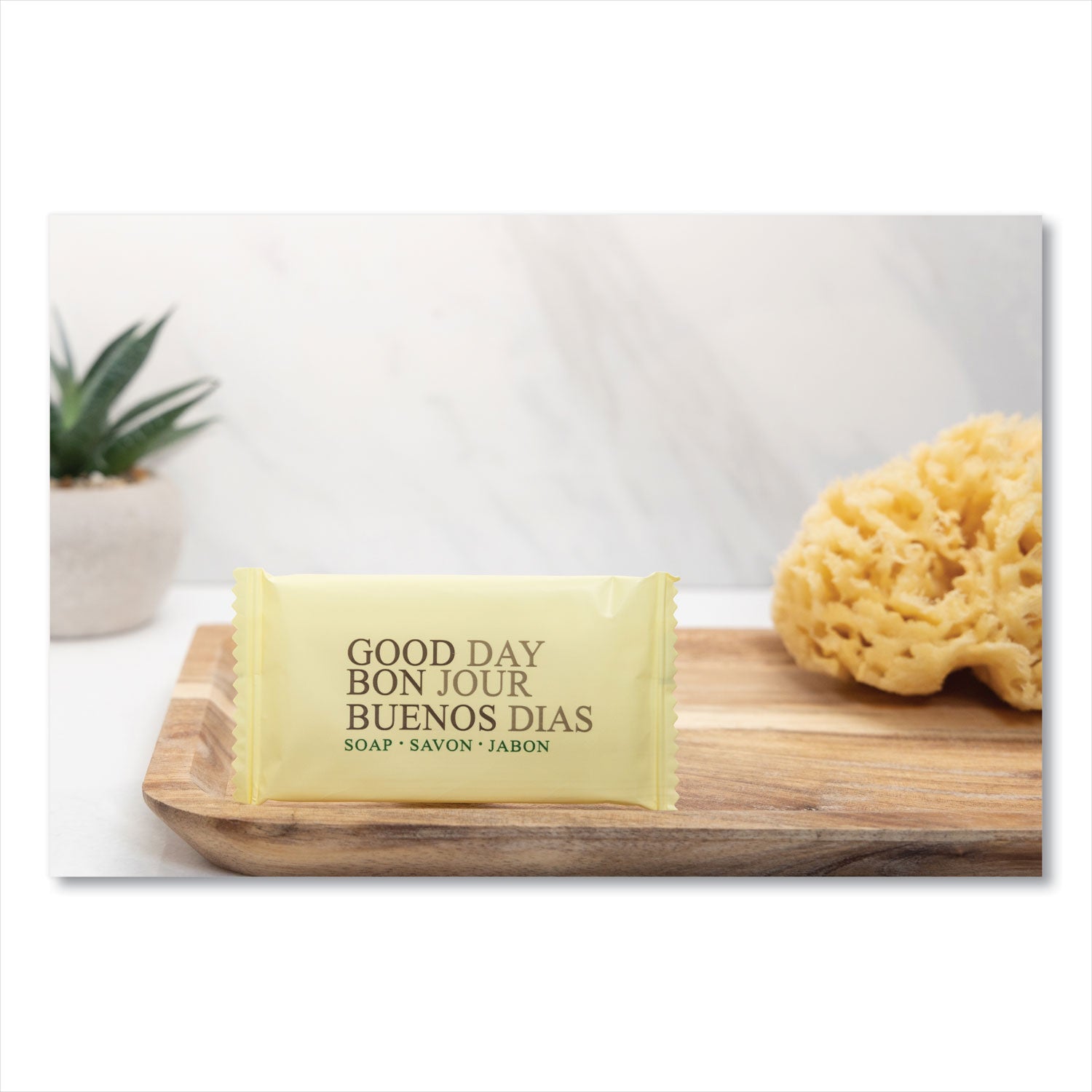 Good Day™ Amenity Bar Soap, Pleasant Scent, # 3/4, 1,000/Carton