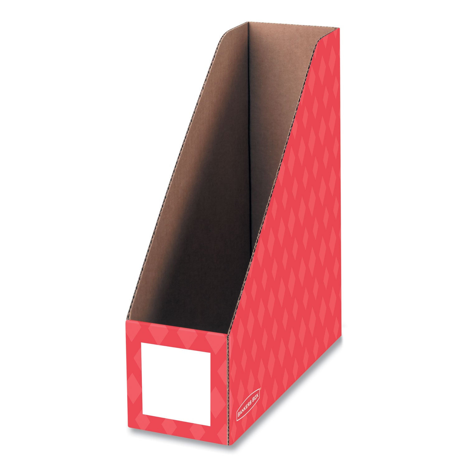 Bankers Box® Extra-Wide Cardboard Magazine File, 4.25 x 11.38 x 12.88, Assorted, 6/Pack