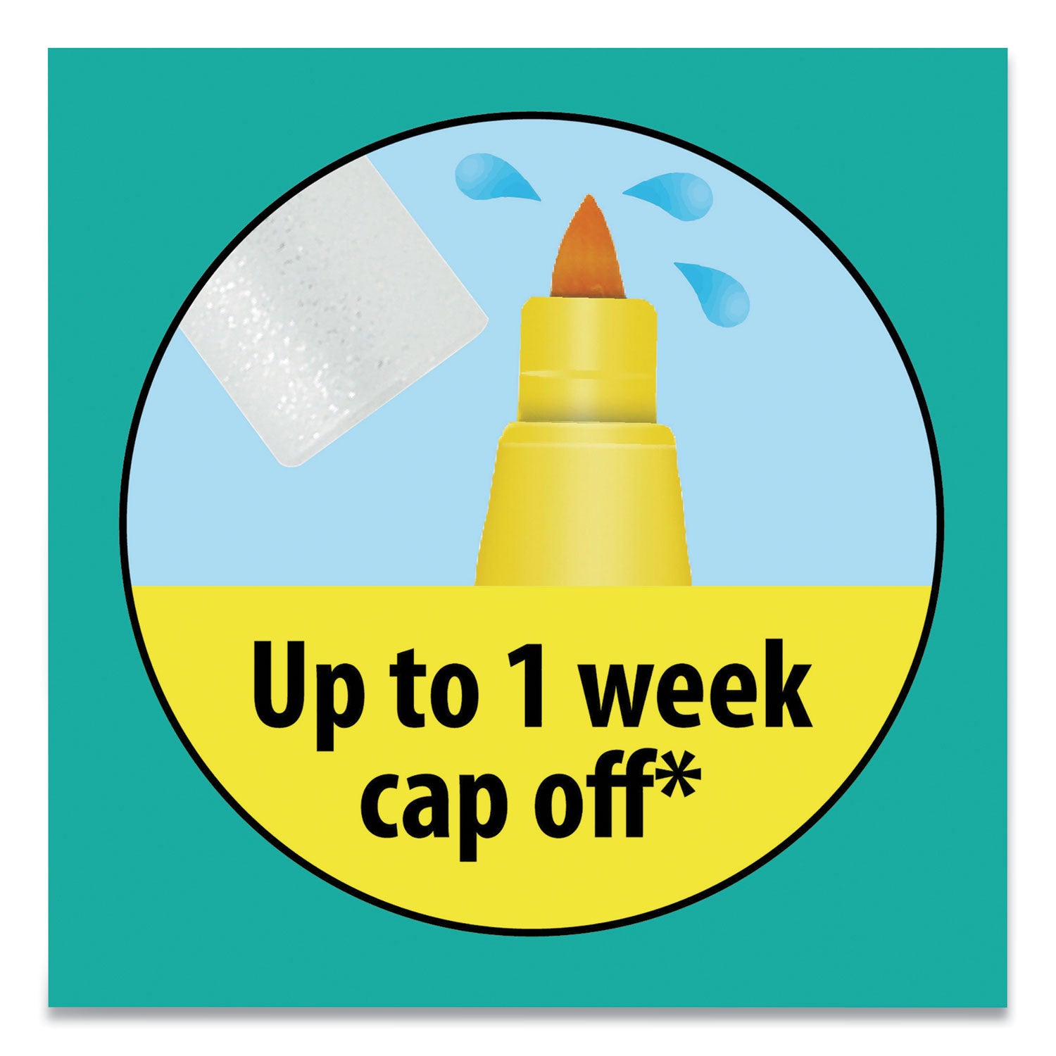 BIC® Kids Ultra Washable Markers, Medium Bullet Tip, Assorted Colors, 10/pack