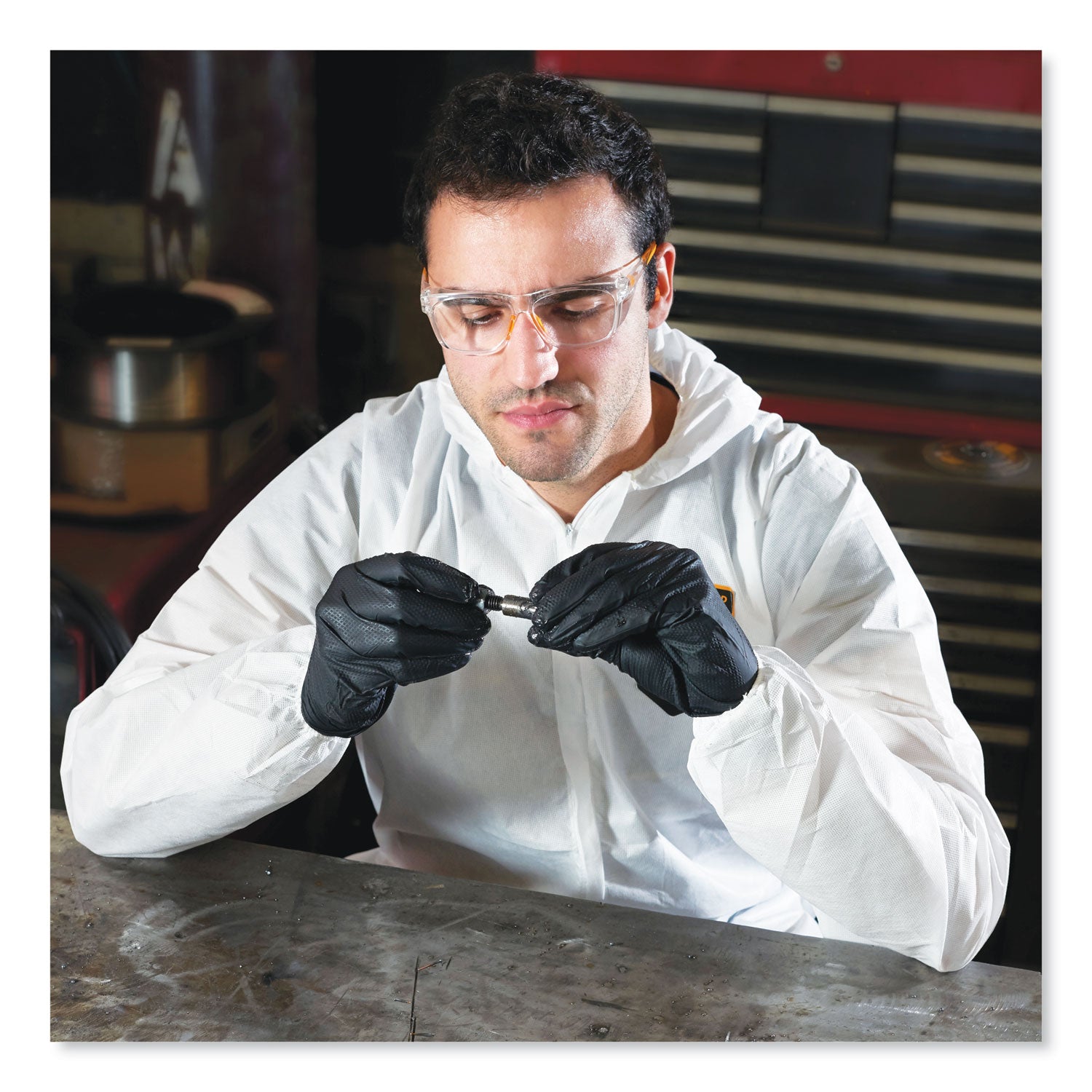 KleenGuard™ A20 Breathable Particle Protection Coveralls, Elastic Back, Hood and Boots, Large, White, 24/Carton