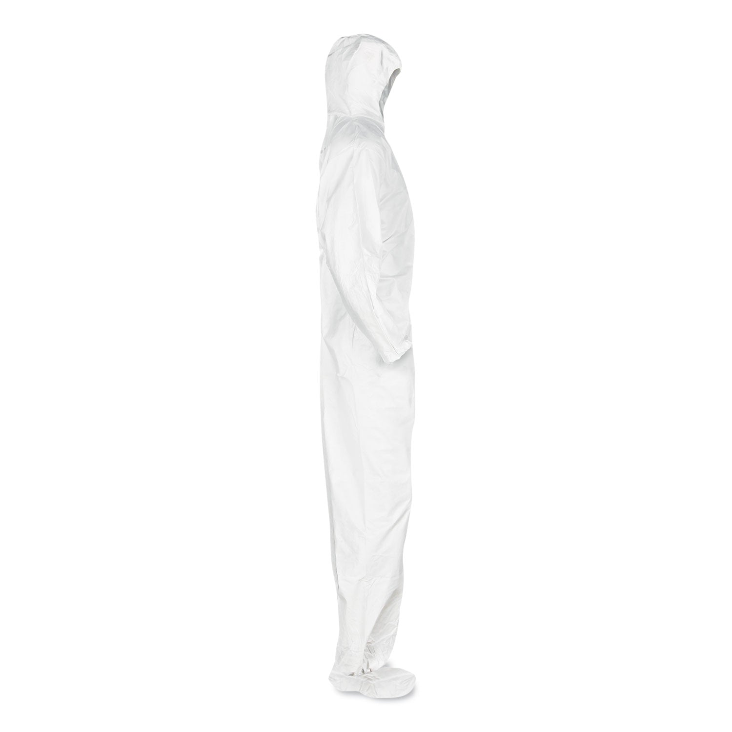 KleenGuard™ A20 Breathable Particle Protection Coveralls, Elastic Back, Hood and Boots, Large, White, 24/Carton