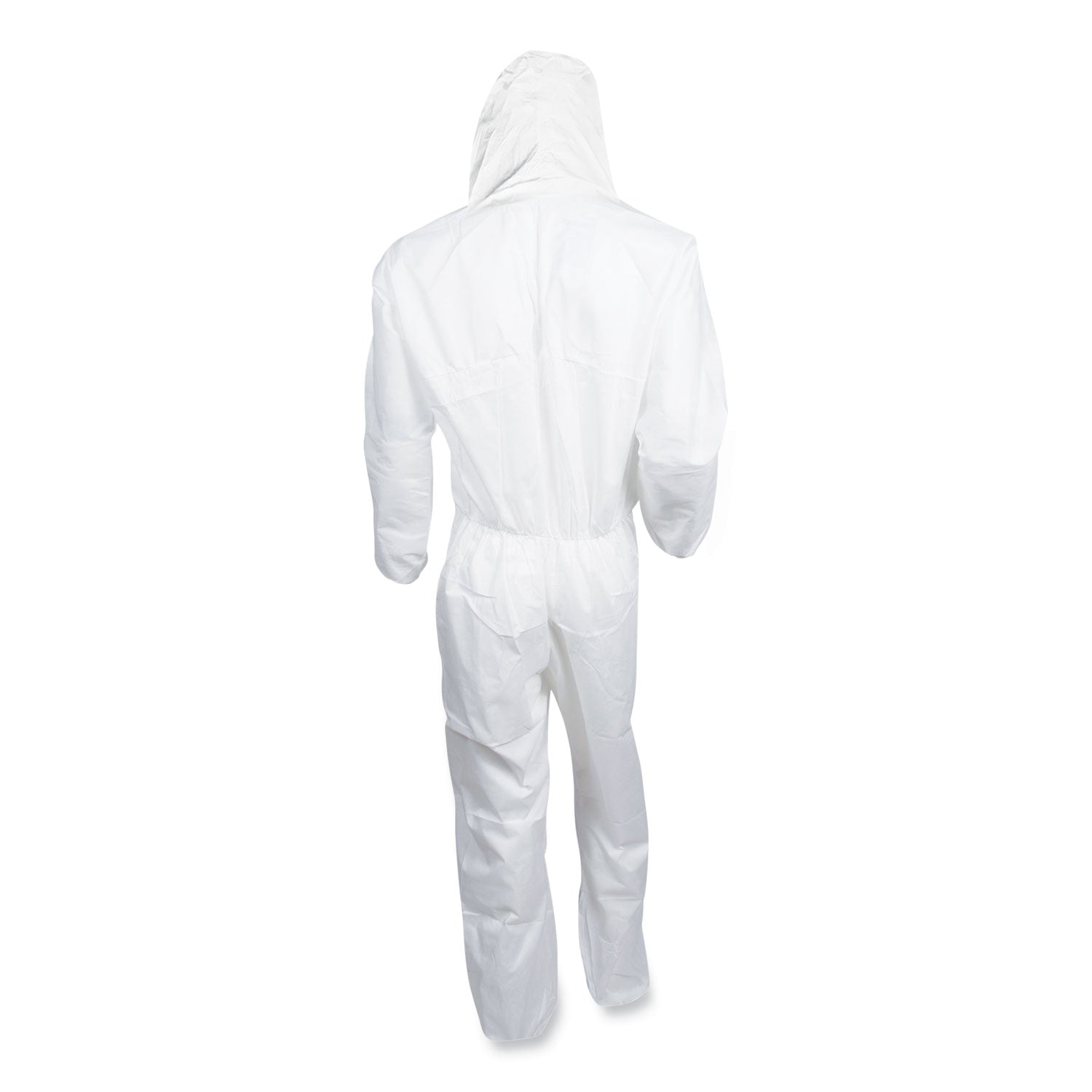 KleenGuard™ A20 Breathable Particle Protection Coveralls, Elastic Back, Hood, Medium, White, 24/Carton