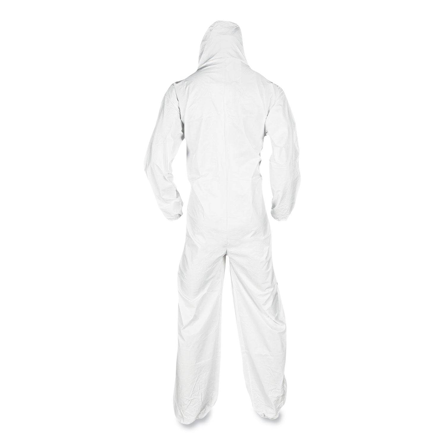 KleenGuard™ A20 Breathable Particle Protection Coveralls, Elastic Back, Hood and Boots, Large, White, 24/Carton