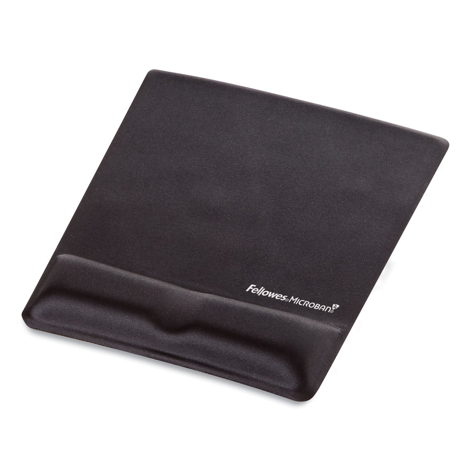 Fellowes® Ergonomic Memory Foam Wrist Support with Attached Mouse Pad, 8.25 x 9.87, Black