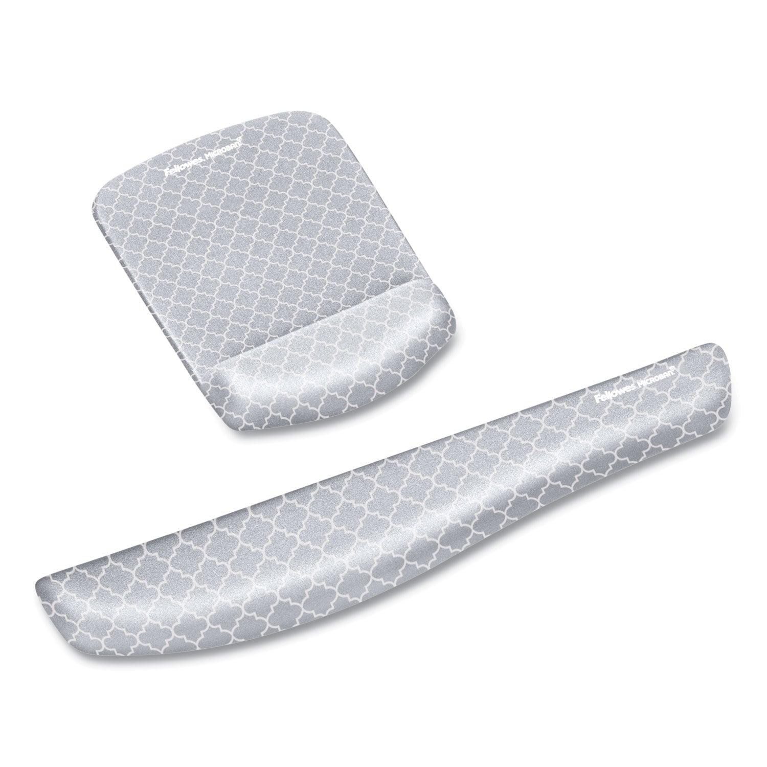 Fellowes® PlushTouch Mouse Pad with Wrist Rest, 7.25 x 9.38, Lattice Design