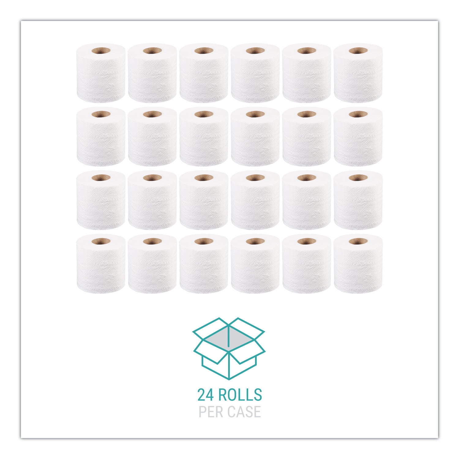 Windsoft® Bath Tissue, Septic Safe, Individually Wrapped Rolls, 2-Ply, White, 400 Sheets/Roll, 24 Rolls/Carton