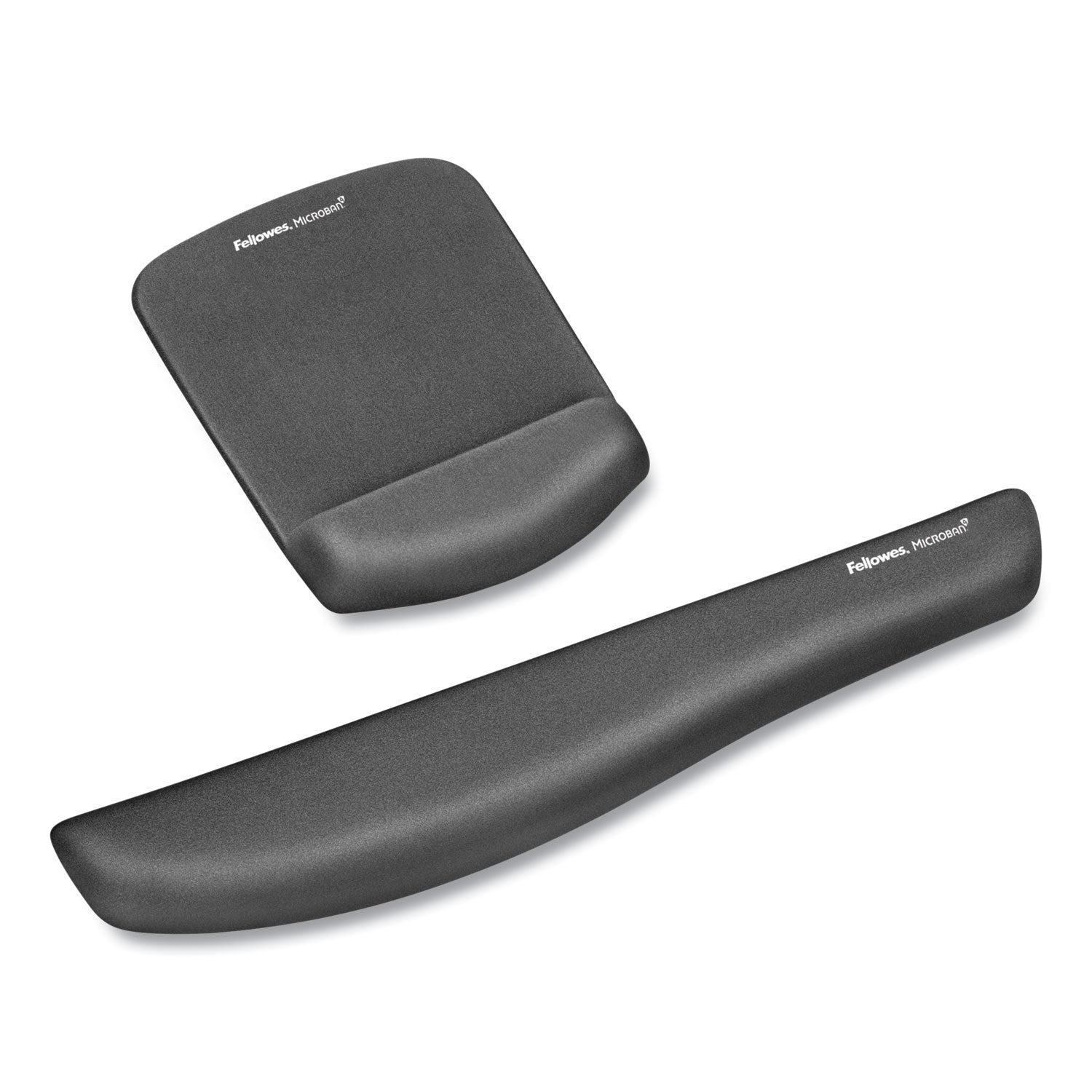 Fellowes® PlushTouch Mouse Pad with Wrist Rest, 7.25 x 9.38, Graphite