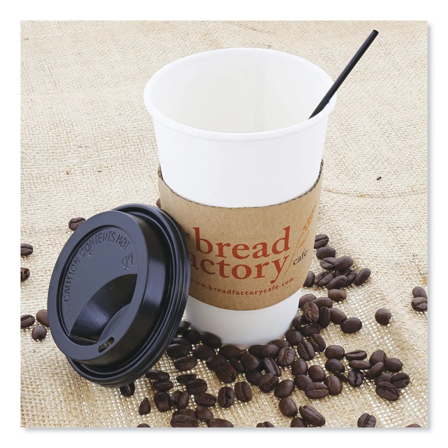 Sip Straws, 7.5", Plastic, Black, 10,000/Carton AmerCareRoyal® Flipcost