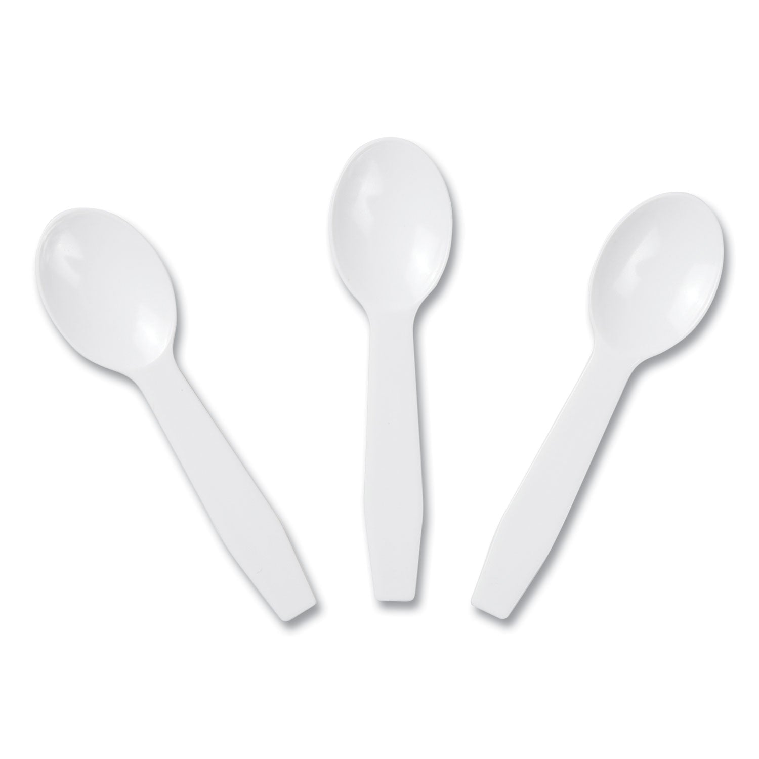 AmerCareRoyal® Polystyrene Taster Spoons, Plastic, 3", White, 3,000/Carton