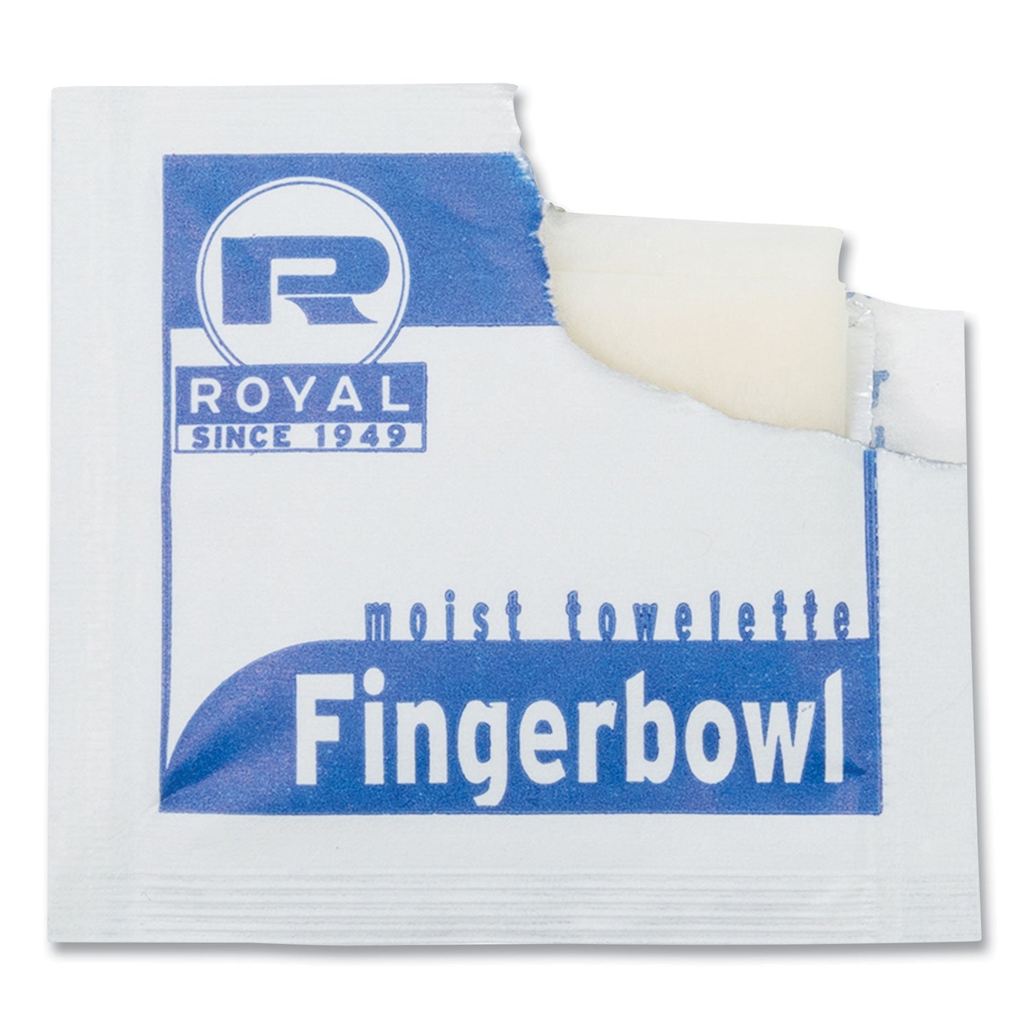 AmerCareRoyal® Moist Towelettes, Individually Wrapped, 4 x 6, Lemon Scent, White, 1,000/Carton
