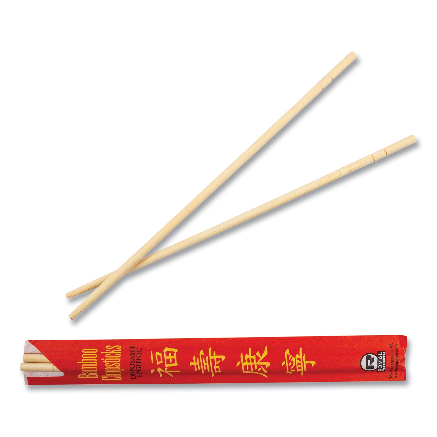 AmerCareRoyal® Chopsticks, Paper, 9", Natural, 1,000/Carton