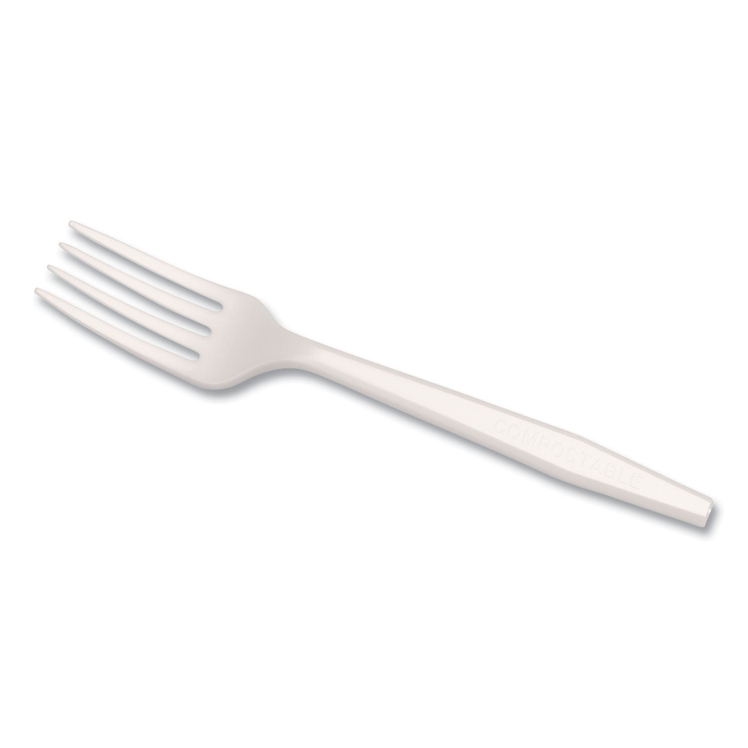 AmerCareRoyal® CPLA Cutlery, Heavyweight Fork, Plastic, White, 1,000/Carton