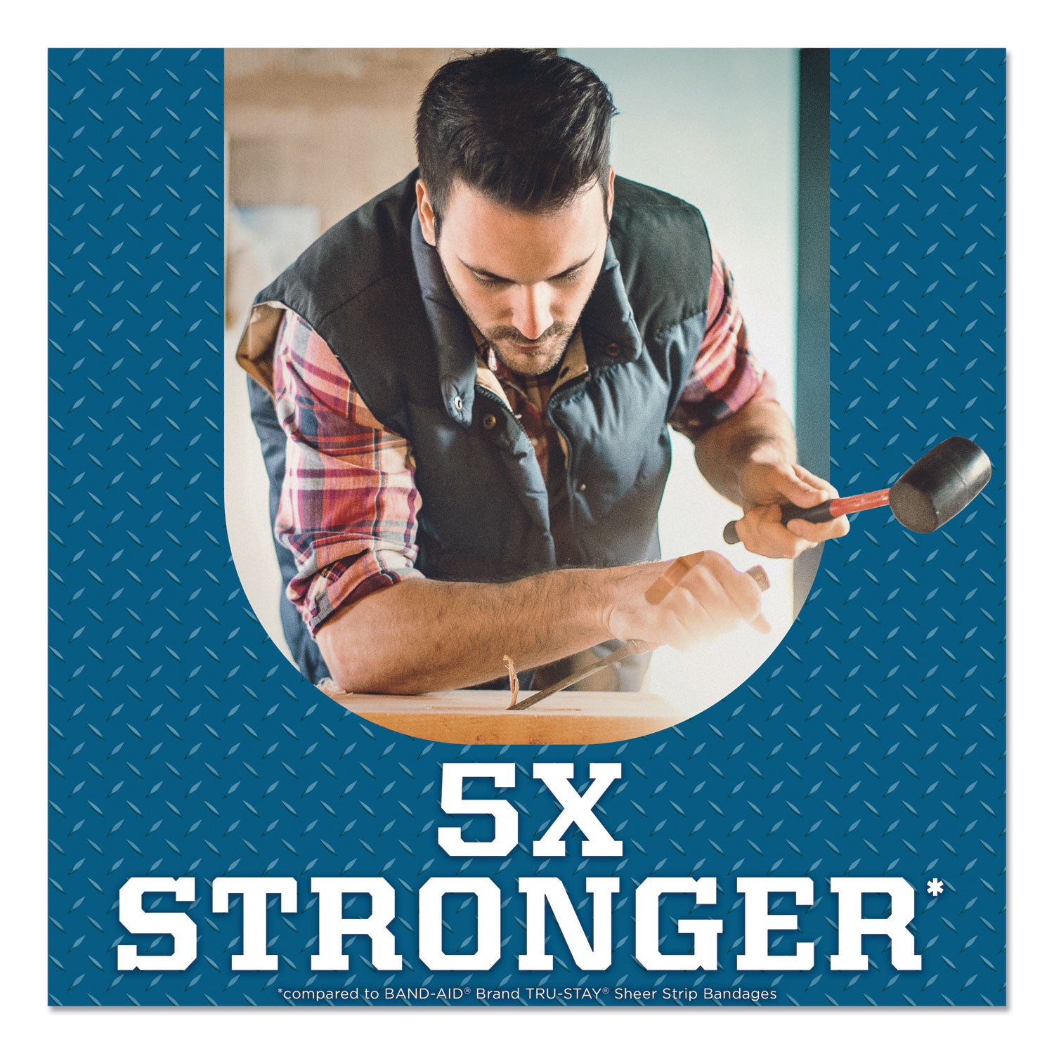 BAND-AID® Flexible Fabric Adhesive Tough Strip Bandages, 1 x 4, 20/Box