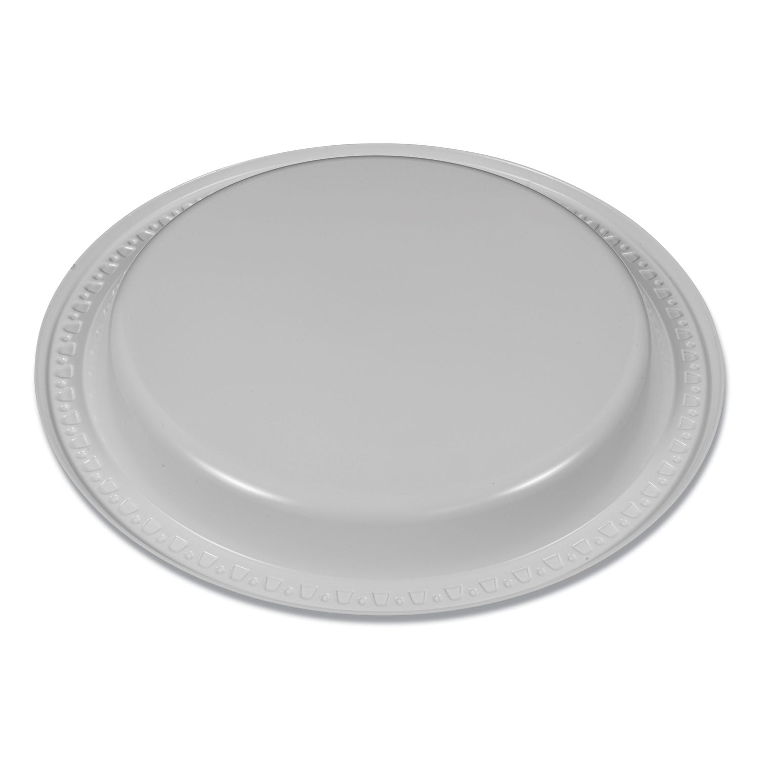 Tablemate® Plastic Dinnerware, Plates, 6" Dia, White, 125/pack
