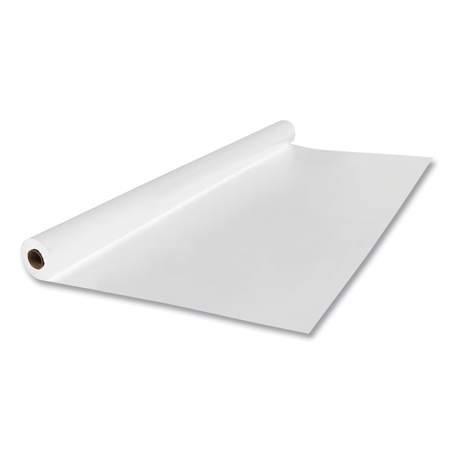 Tablemate® Linen-Soft Non-Woven Polyester Banquet Roll, Cut-To-Fit, 40" X 50 Ft, White