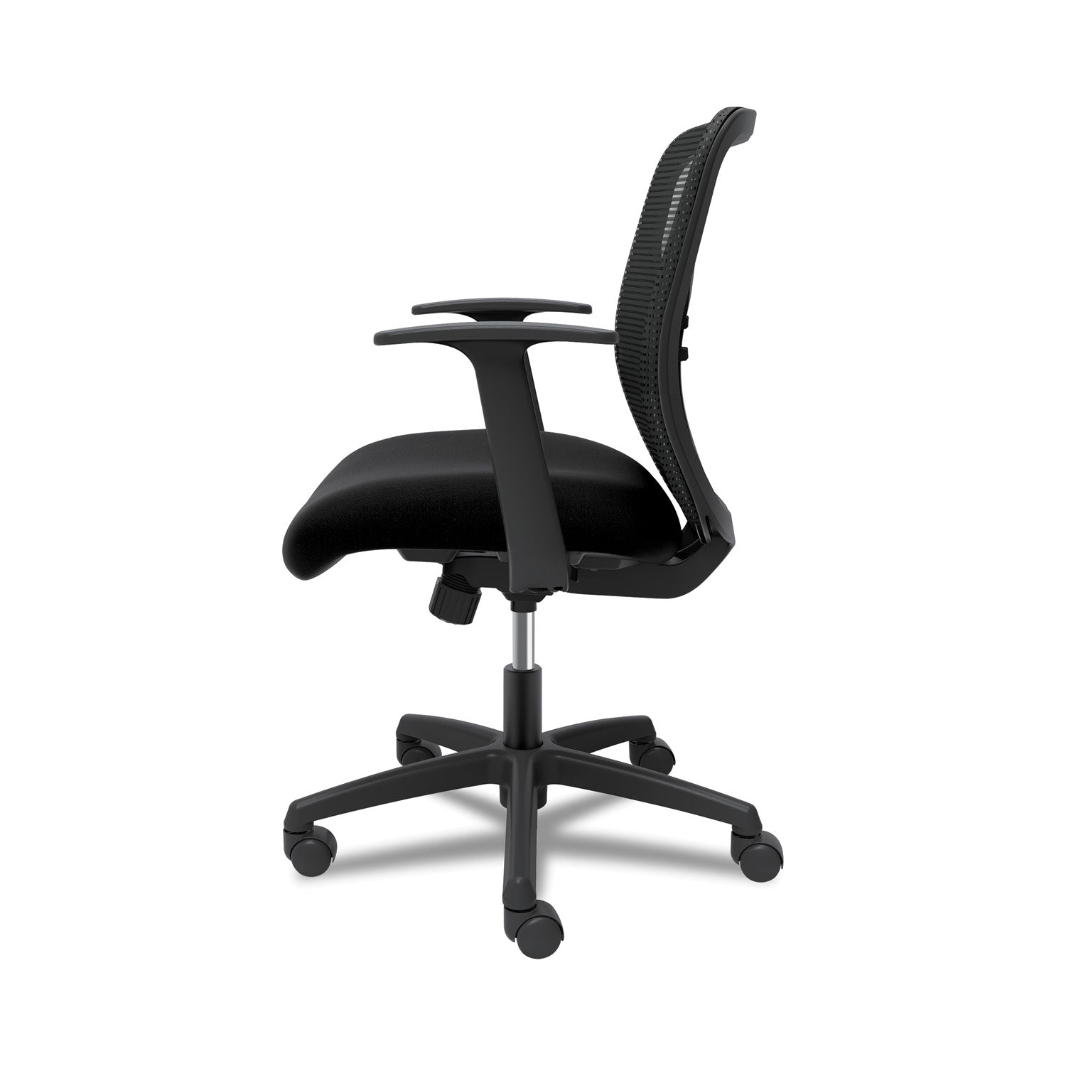 HON® Gateway Mid-Back Task Chair, Supports Up To 250 Lb, 17" To 22" Seat Height, Black