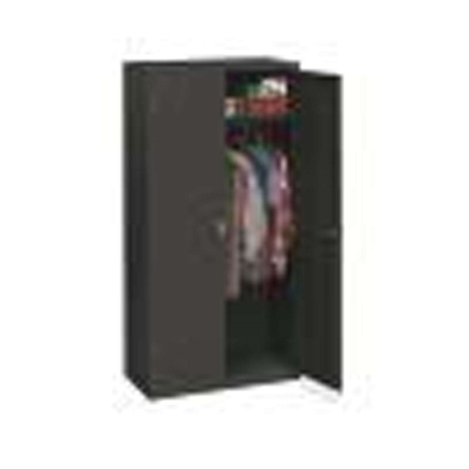 HON® Assembled Storage Cabinet, 36w x 18.13d x 71.75h, Charcoal