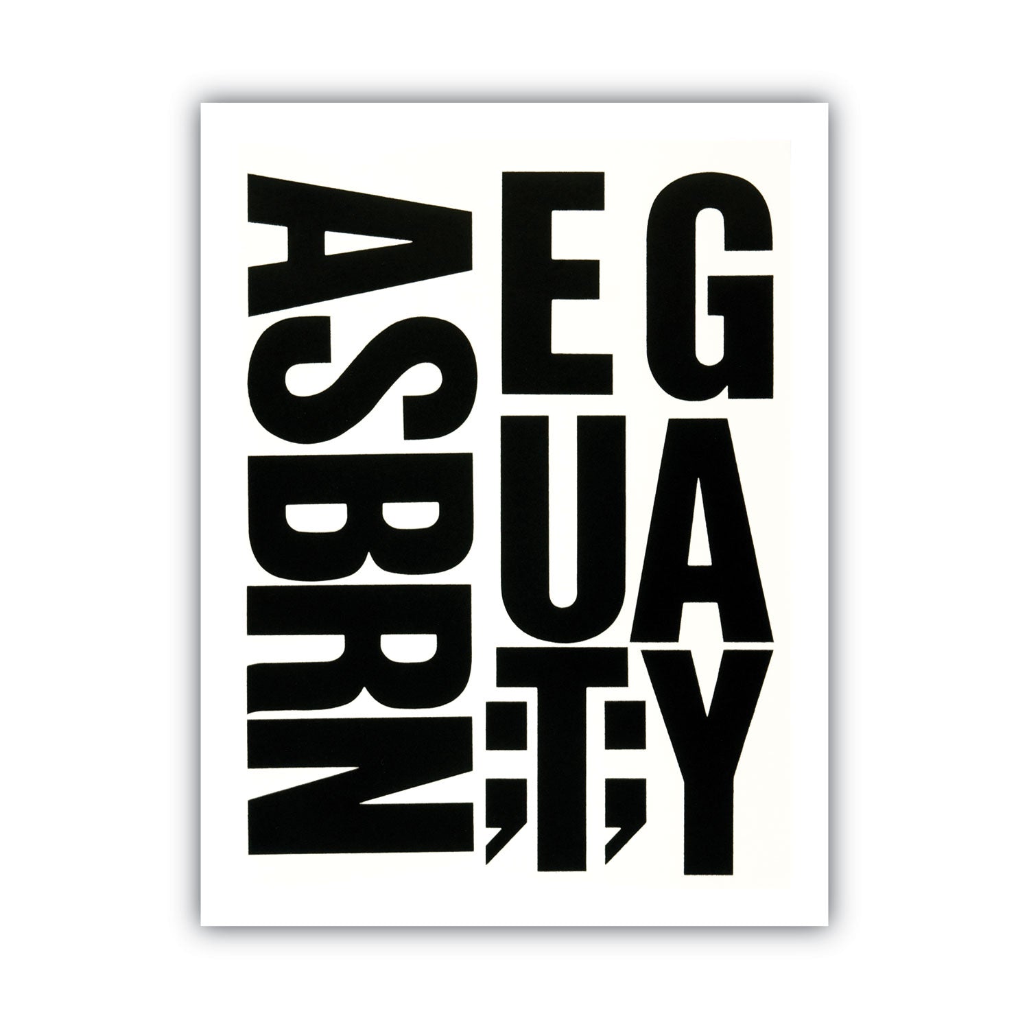 Chartpak® Press-On Vinyl Uppercase Letters, Self Adhesive, Black, 4"h, 58/pack