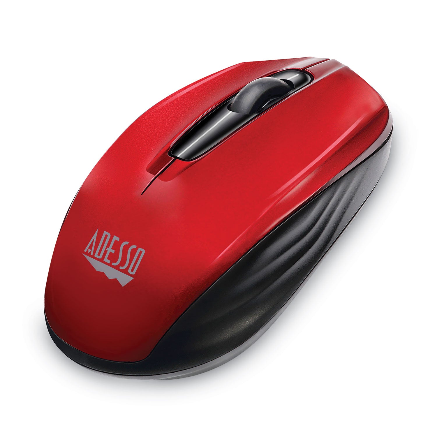 Adesso Imouse S50 Wireless Mini Mouse, 2.4 Ghz Frequency/33 Ft Wireless Range, Left/right Hand Use, Red