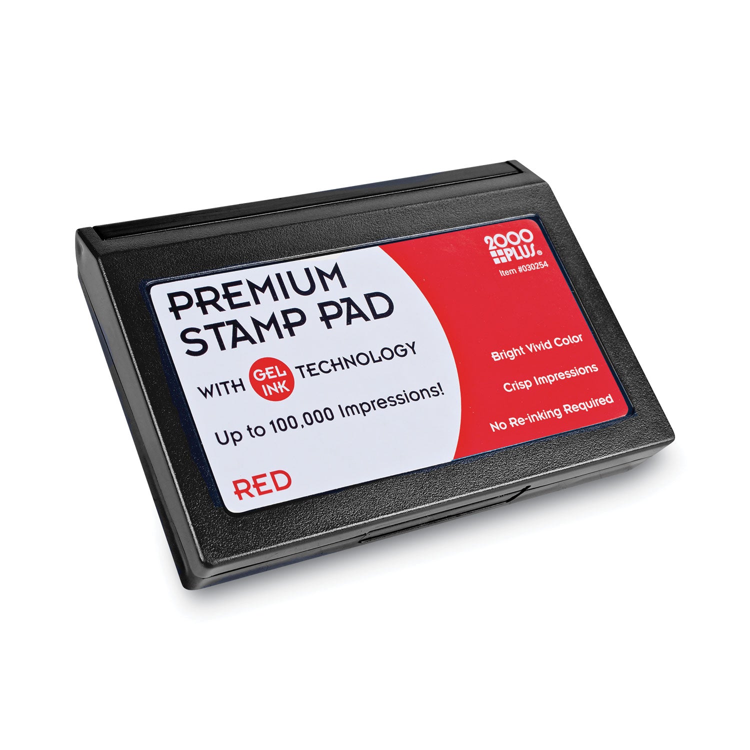 COSCO Microgel Stamp Pad for 2000 PLUS, 4.25" x 2.75", Red