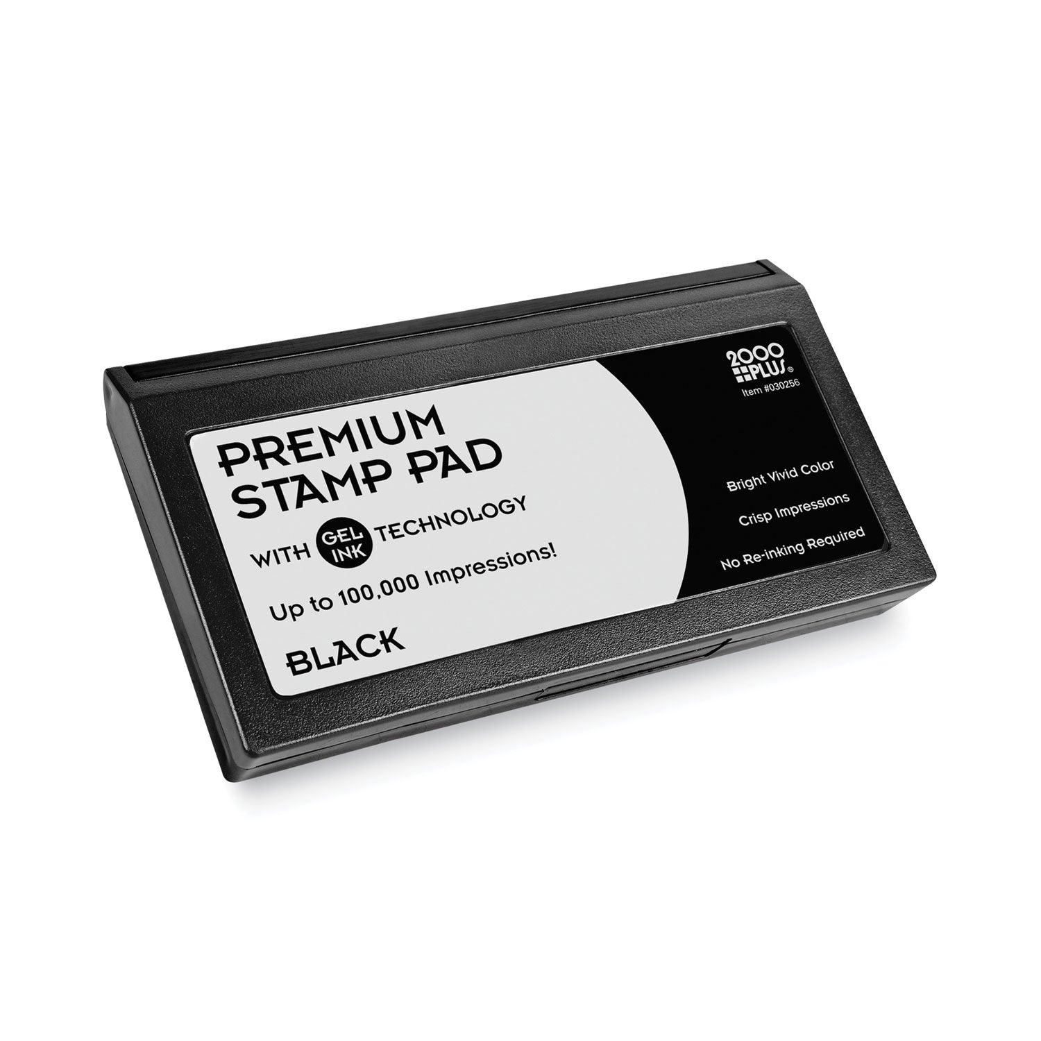 COSCO Microgel Stamp Pad for 2000 PLUS, 6.17" x 3.13", Black