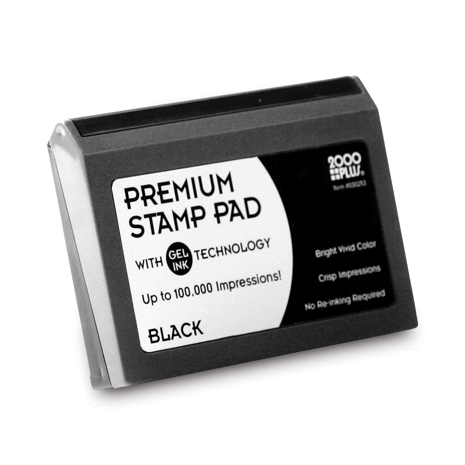 COSCO Microgel Stamp Pad for 2000 PLUS, 6.17" x 3.13", Black