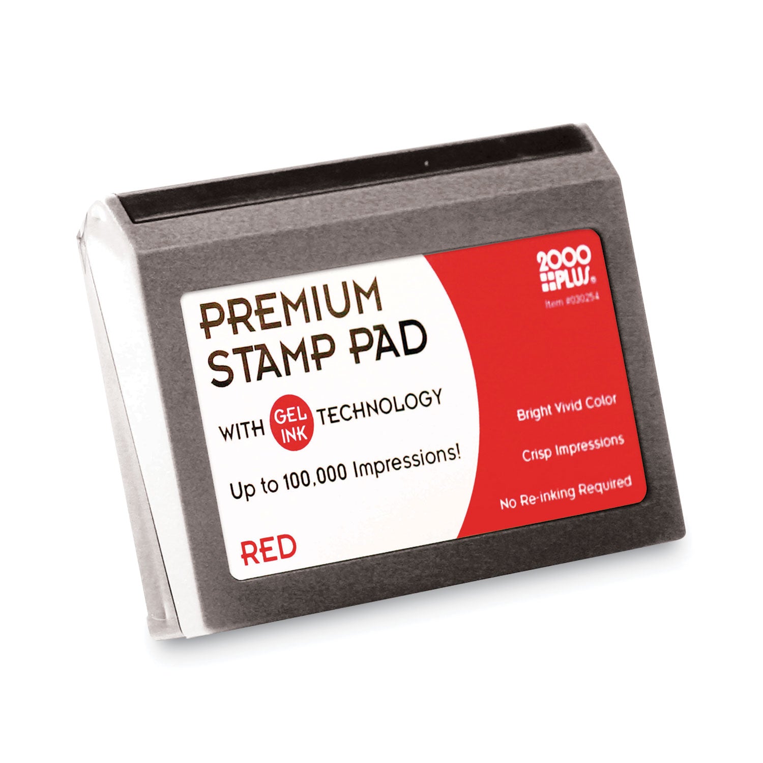 COSCO Microgel Stamp Pad for 2000 PLUS, 6.17" x 3.13", Red