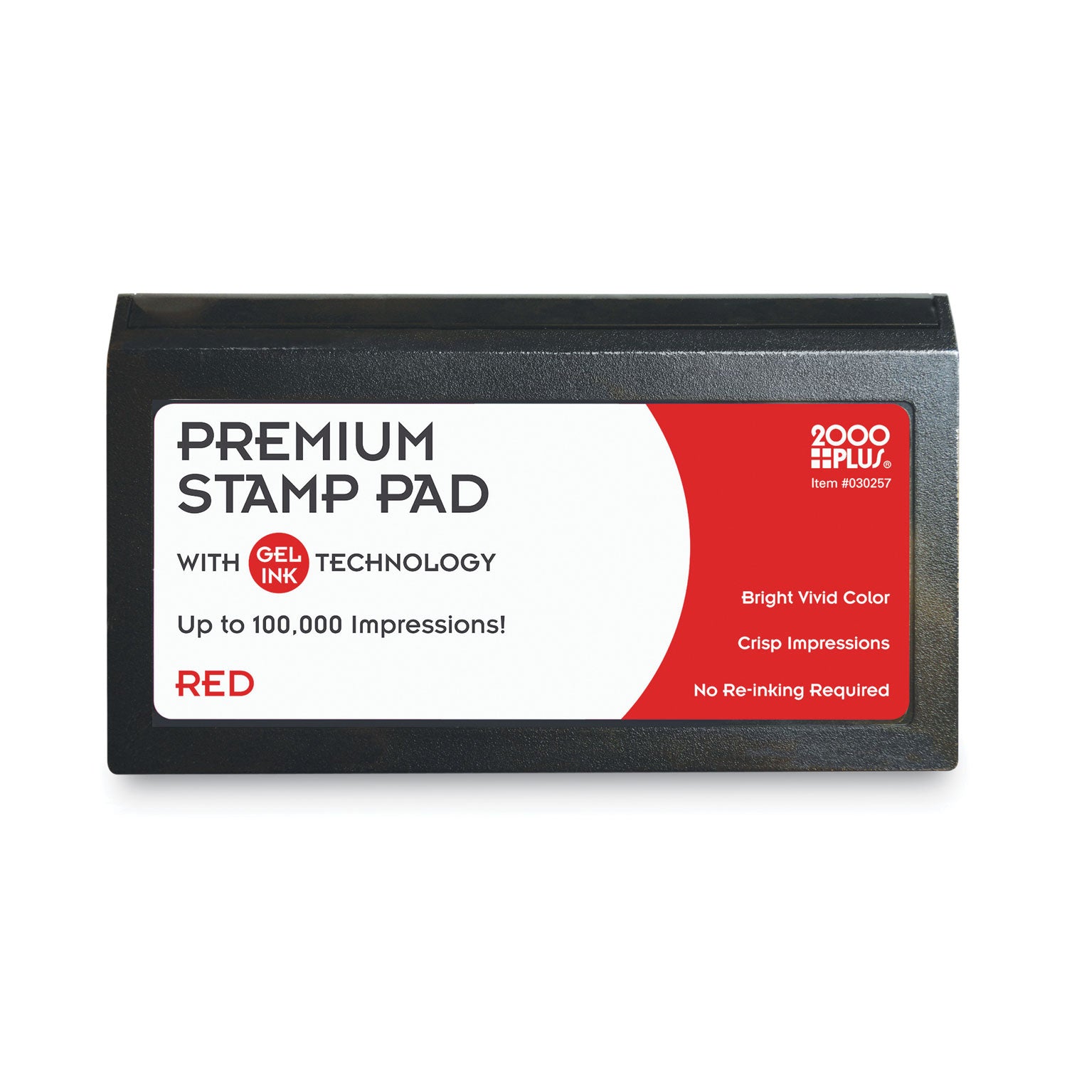 Microgel Stamp Pad for 2000 PLUS, 6.17" x 3.13", Red