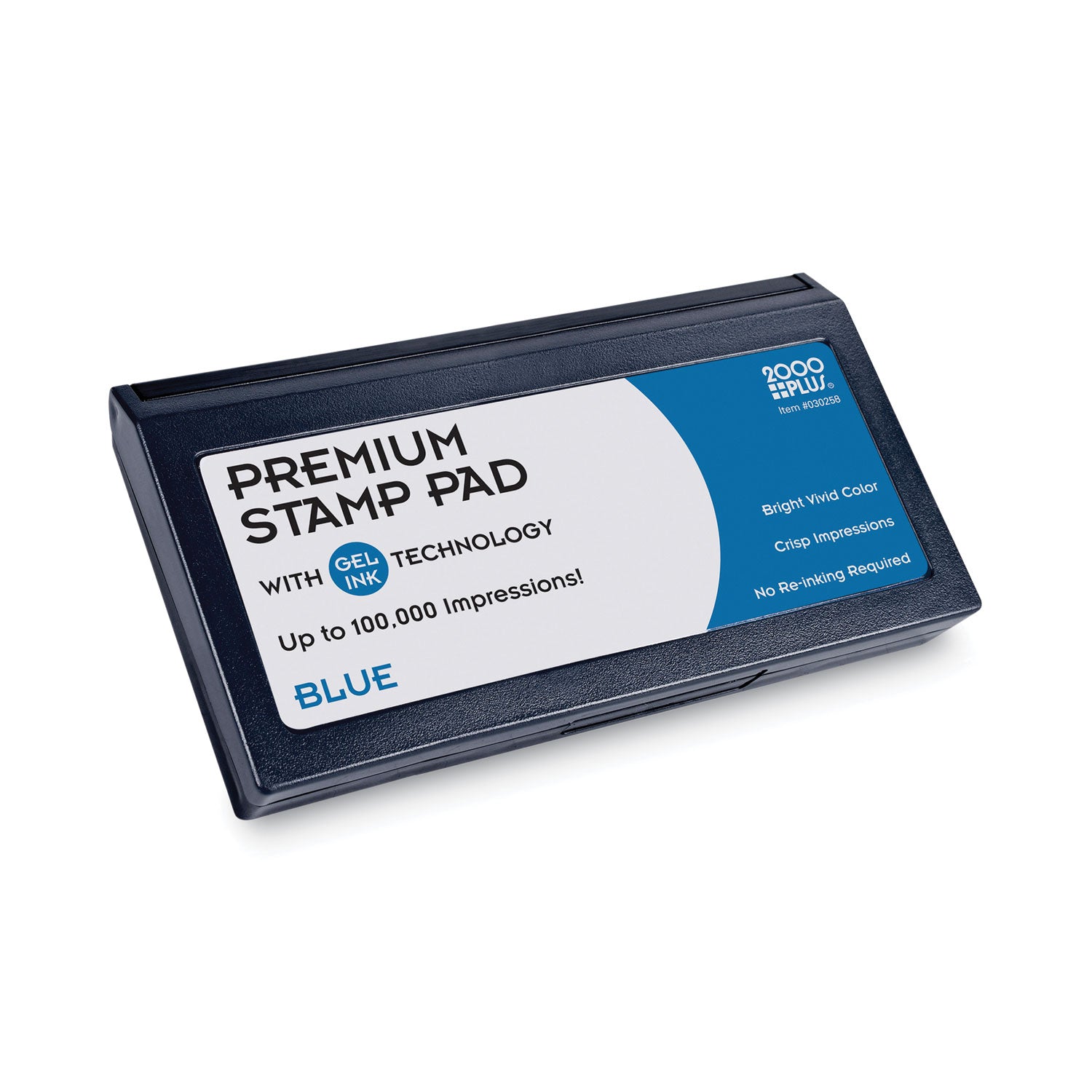 COSCO Microgel Stamp Pad for 2000 PLUS, 6.17" x 3.13", Blue