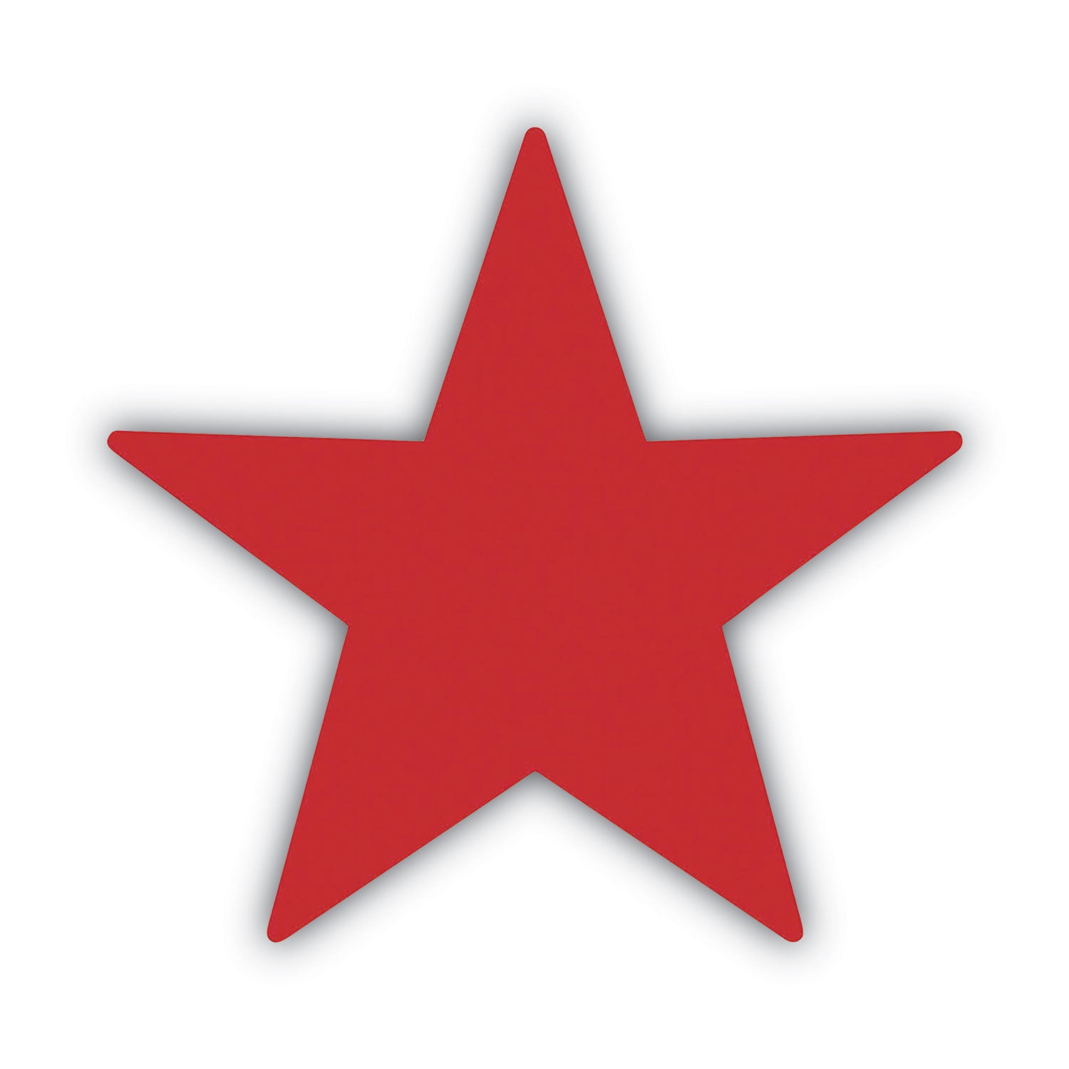 ACCUSTAMP® Pre-Inked Round Stamp with Microban, Star, 0.63" dia, Red