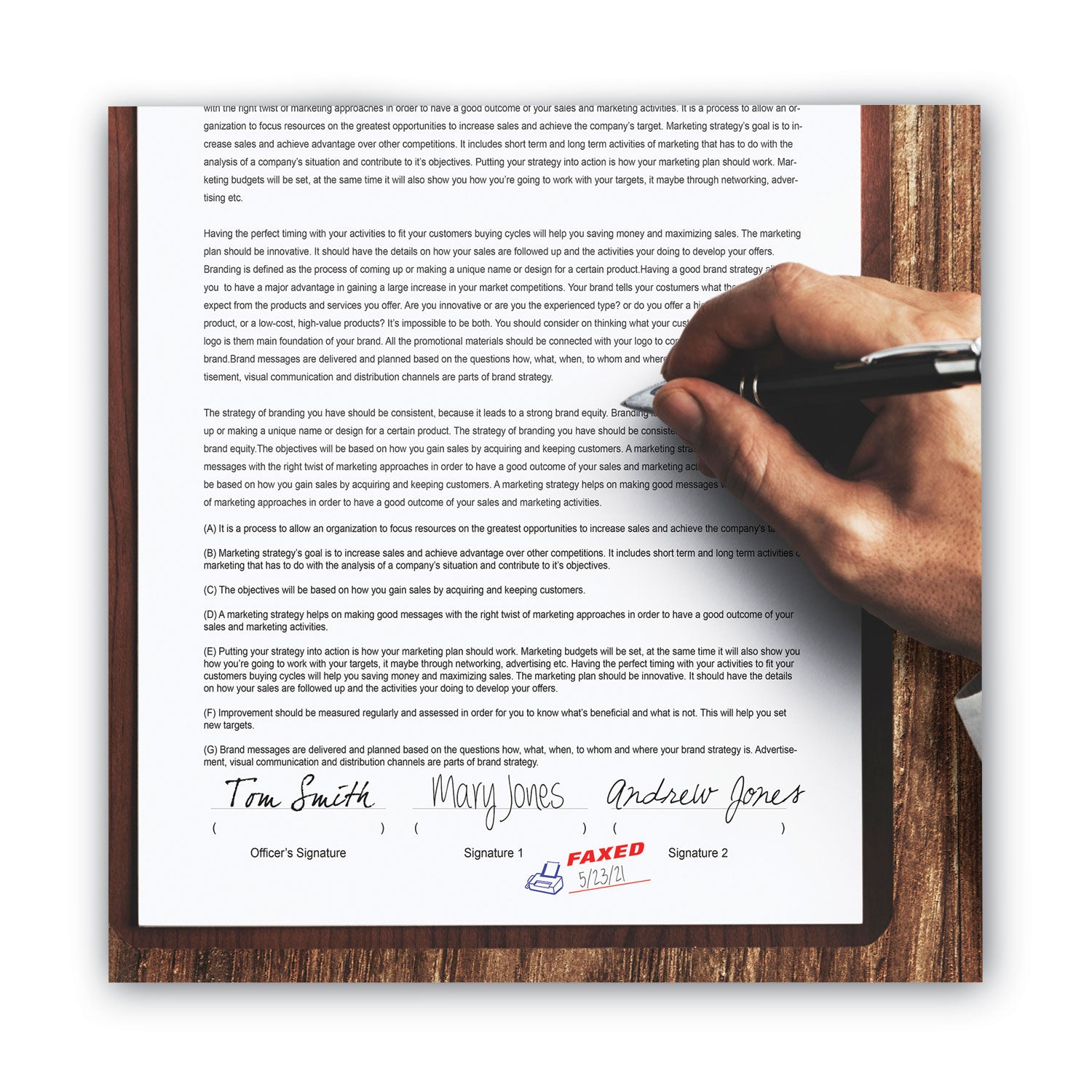 ACCUSTAMP2® Pre-Inked Shutter Stamp, Red/Blue, FAXED, 1.63 x 0.5