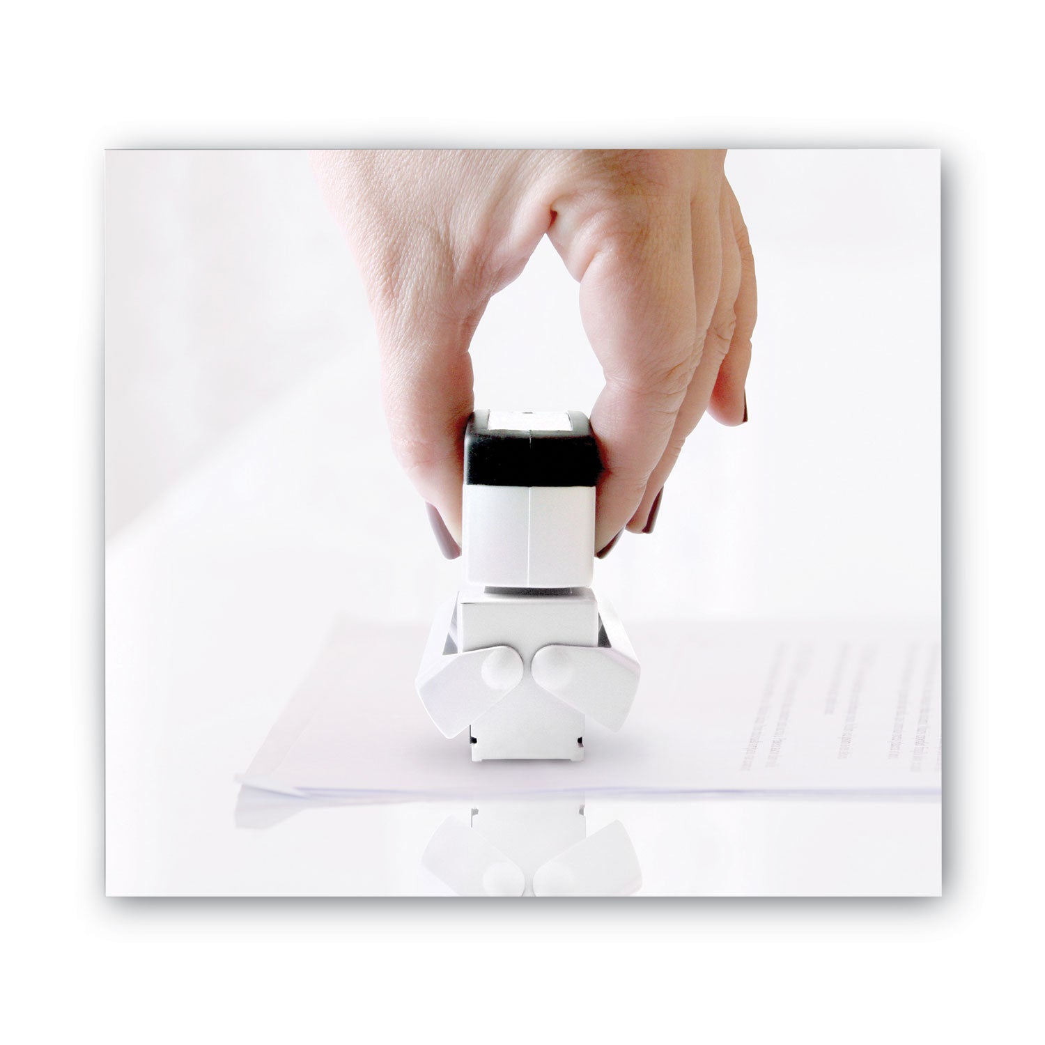 ACCUSTAMP2® Pre-Inked Shutter Stamp, Red/Blue, COMPLETED, 1.63 x 0.5