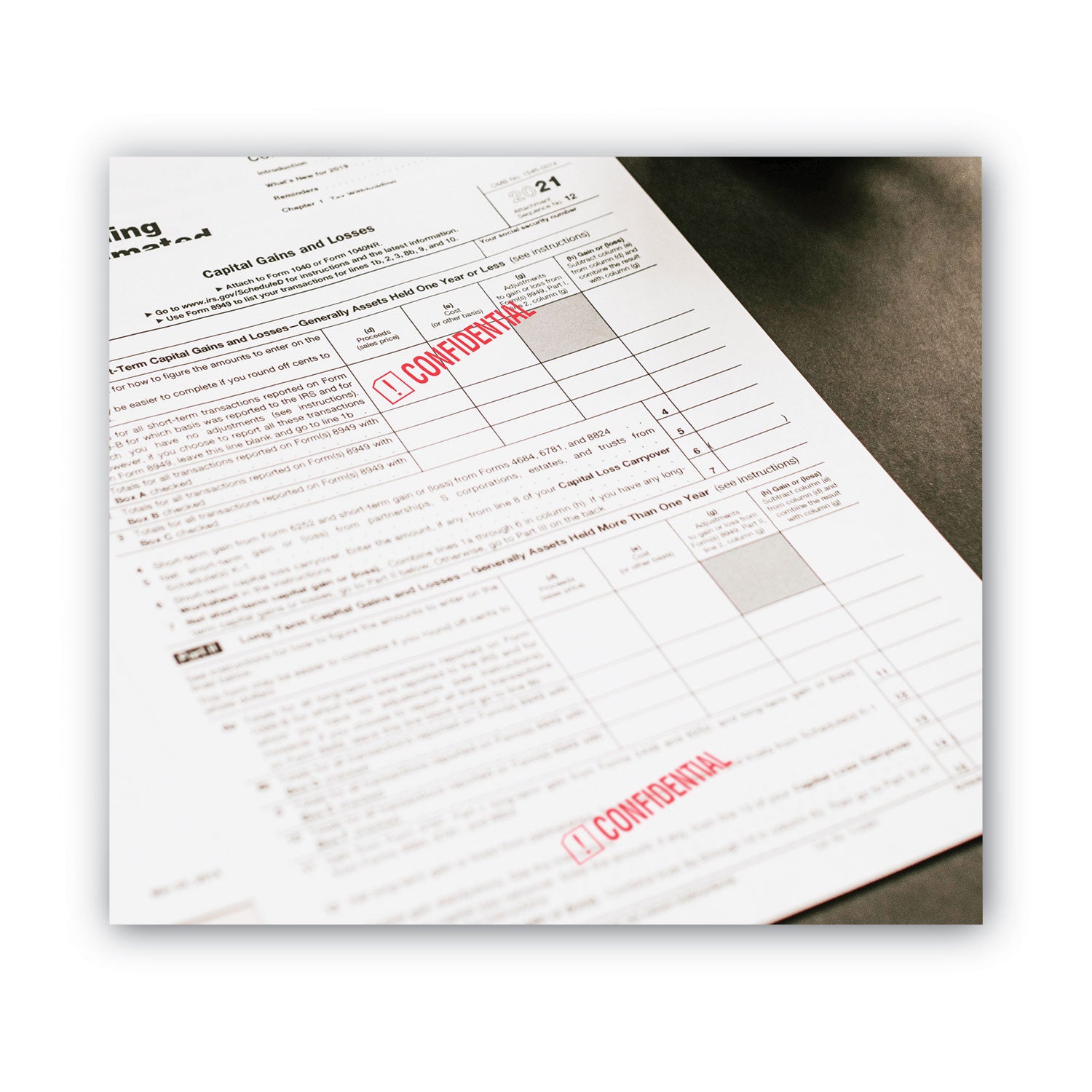 ACCUSTAMP2® Pre-Inked Shutter Stamp, Red, CONFIDENTIAL, 1.63 x 0.5