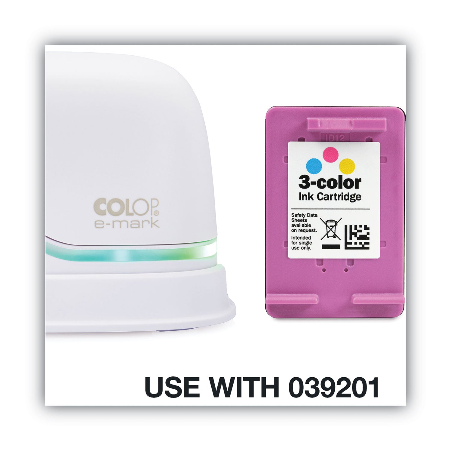 Colop® e-mark Digital Marking Device Replacement Ink, Cyan/magenta/yellow