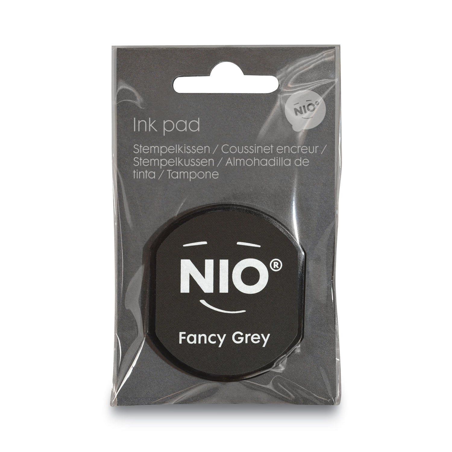NIO® Ink Pad for NIO Stamp with Voucher, 2.75" x 2.75", Fancy Gray